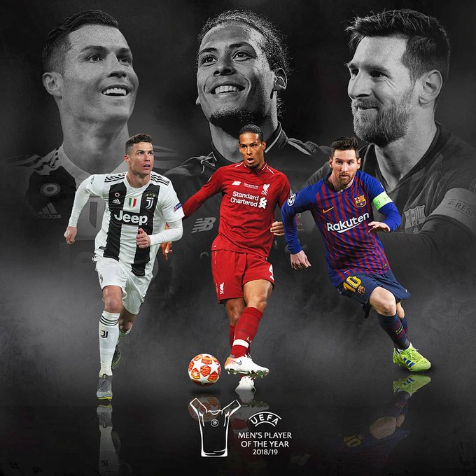 Van Dyke, Messi and Ronaldo appear in the final list of the best player in Europe