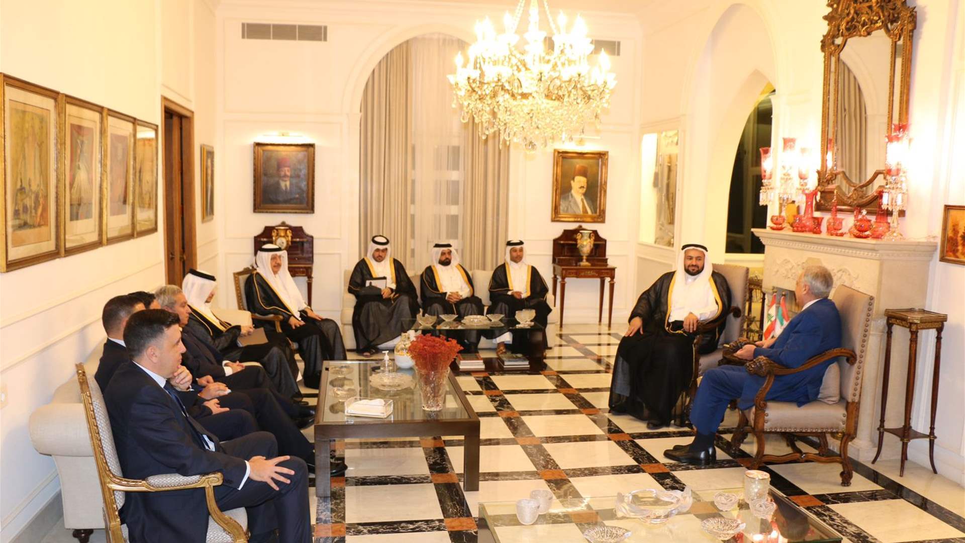 Arslan receives Qatari delegation in Khaldeh 