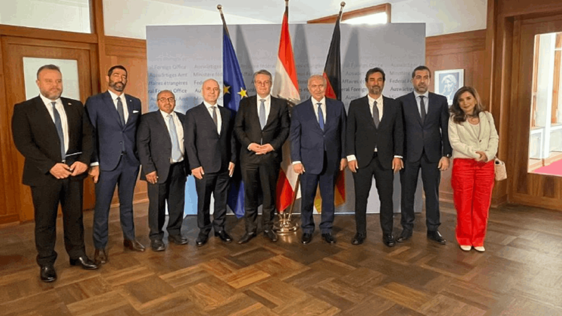 Lebanese opposition delegation meets German officials