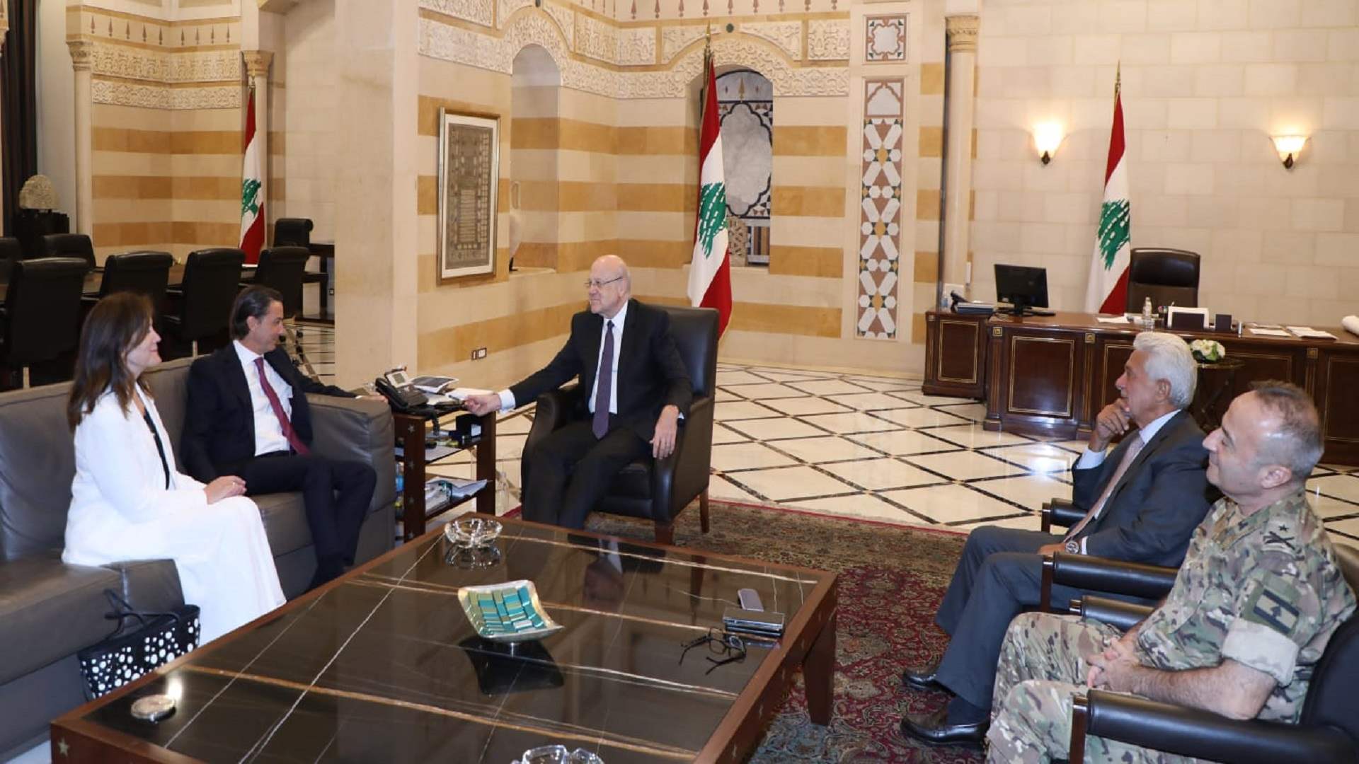 PM Mikati meets with Hochstein at Grand Serail