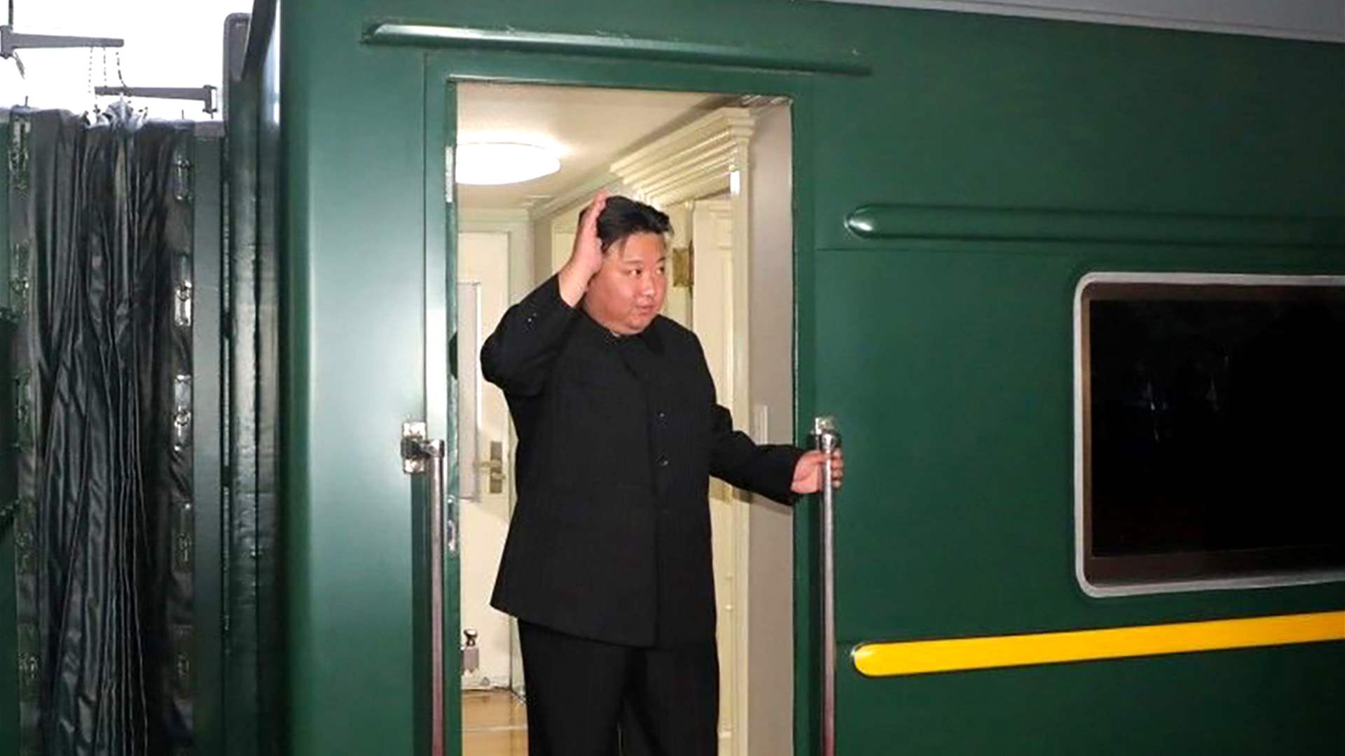 Kim Jong Un leaves Russia on his train 