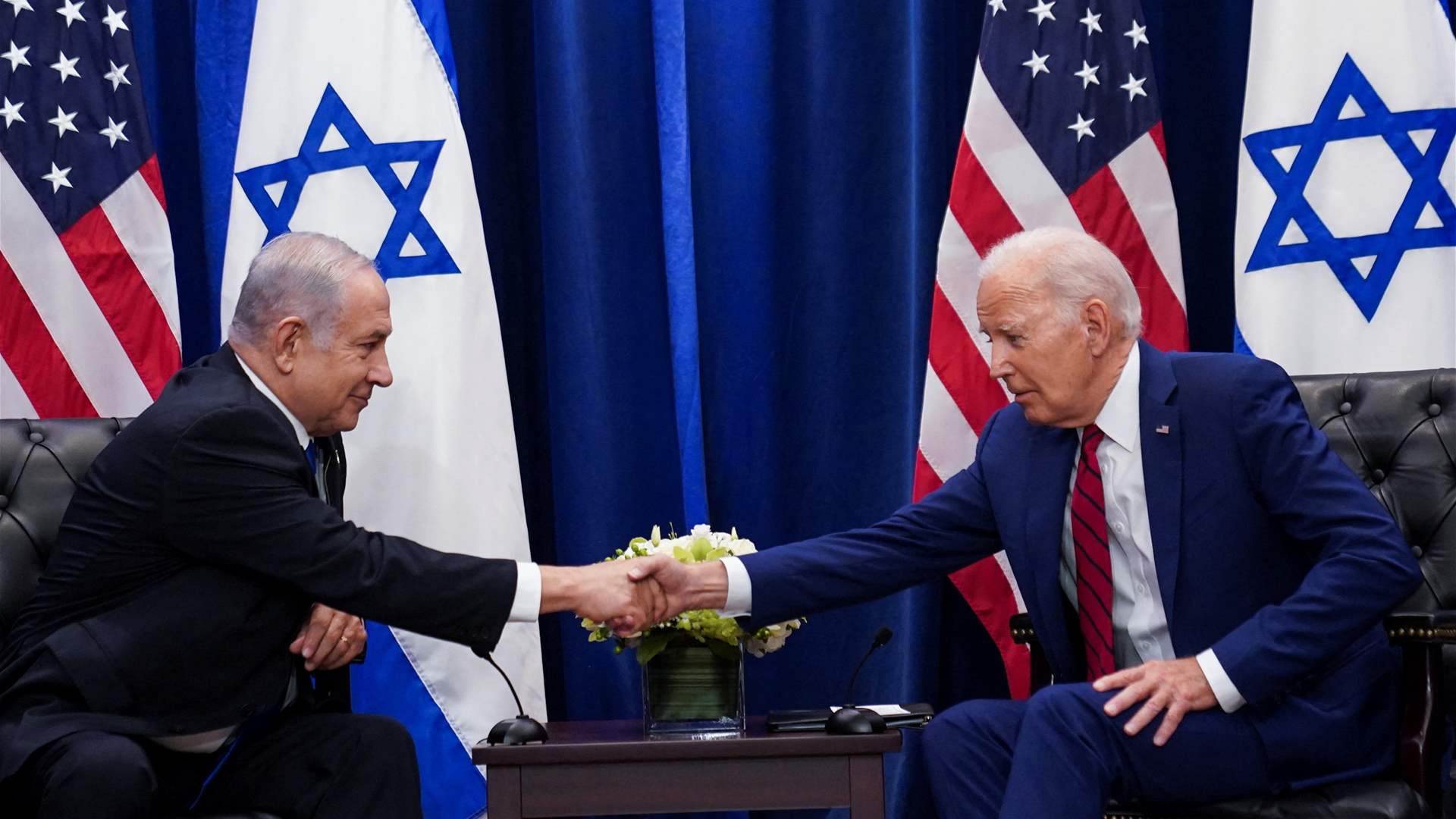 Biden urges importance of maintaining calm along Lebanese border as well as in West Bank 