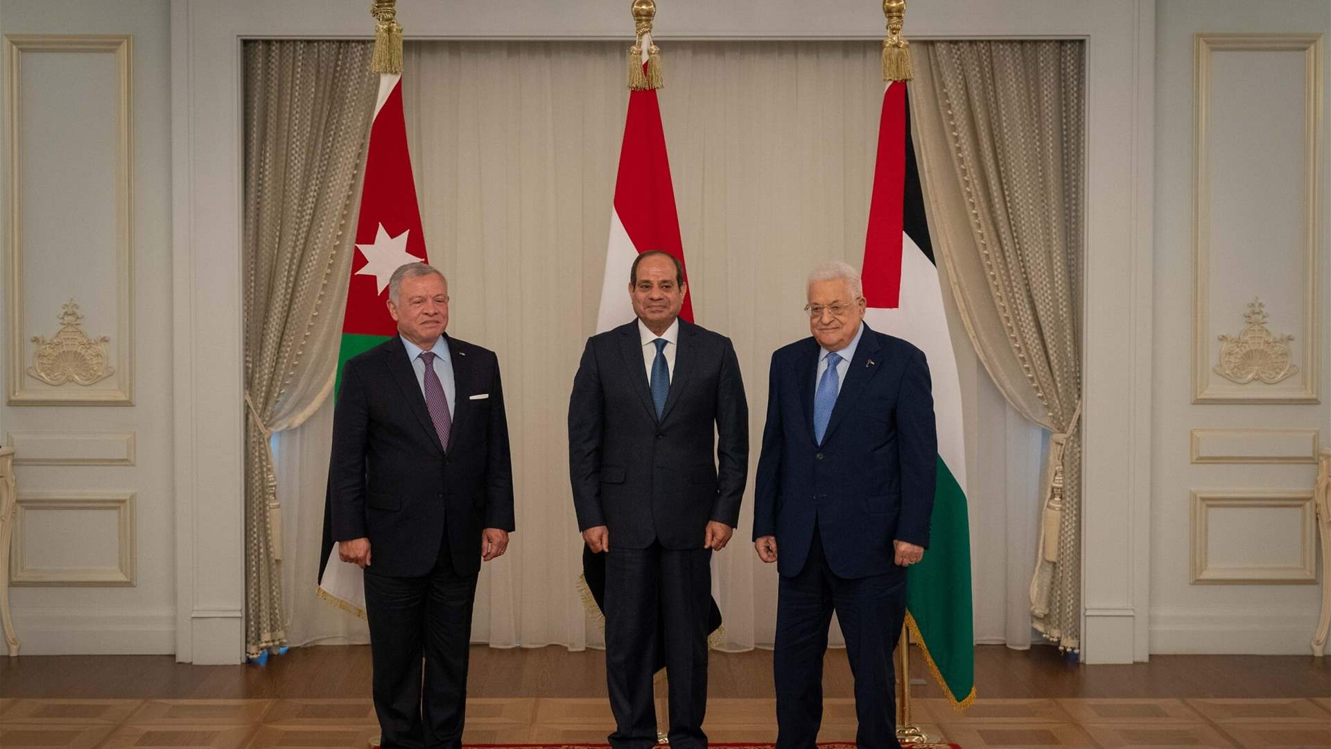 Jordan&#39;s King plans to hold a summit on Gaza with  Egyptian and Palestinian presidents