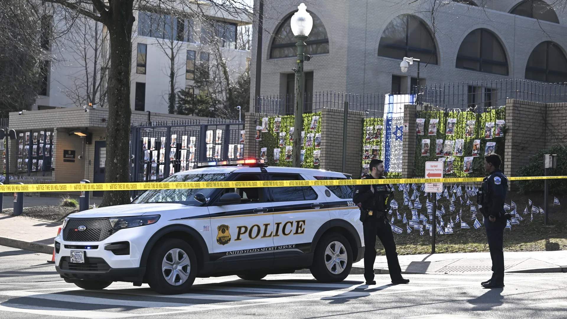 US military service member dies after setting himself on fire outside Israeli embassy
