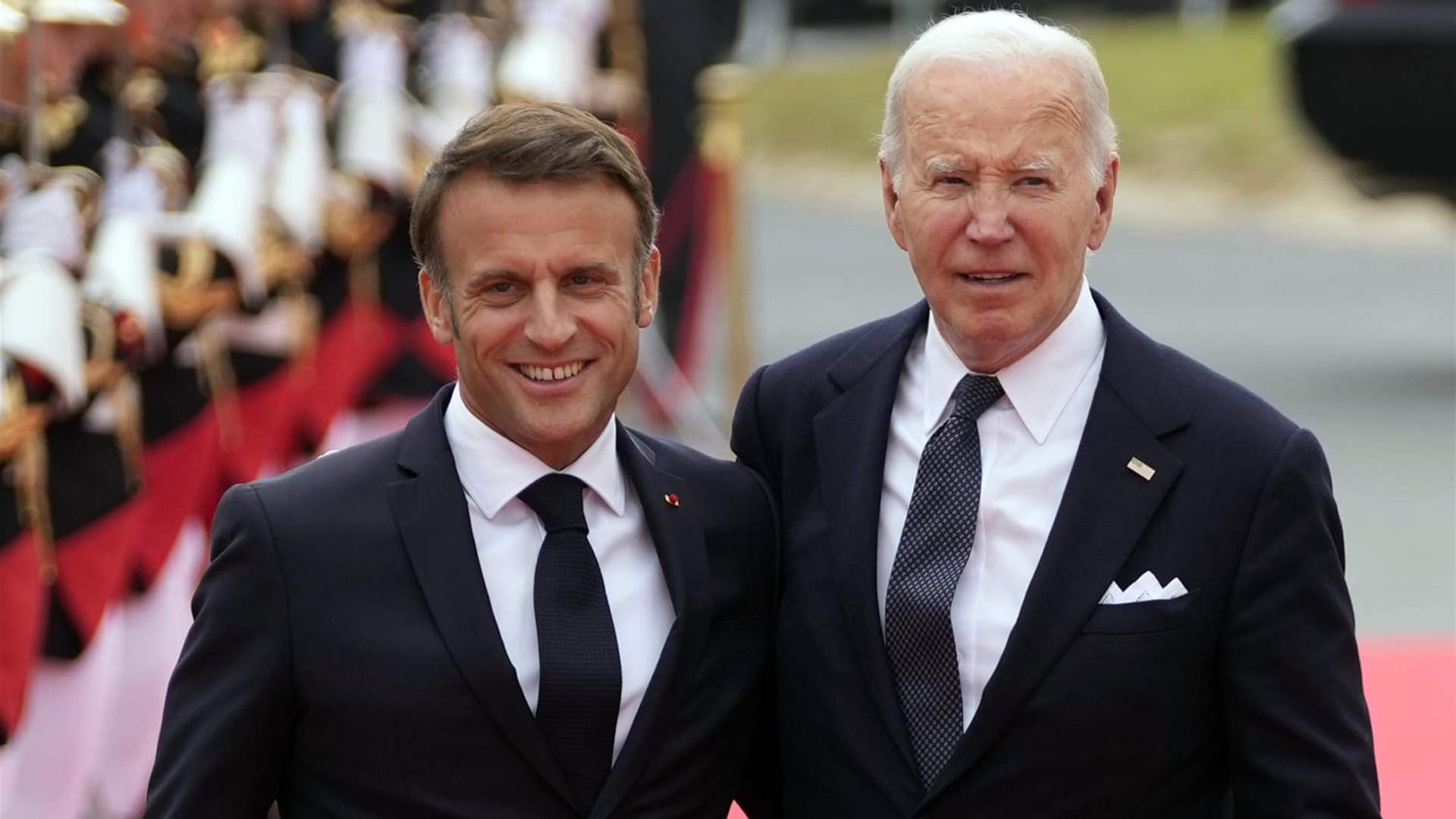 Macron welcomes Biden at Arc de Triomphe at start of state visit