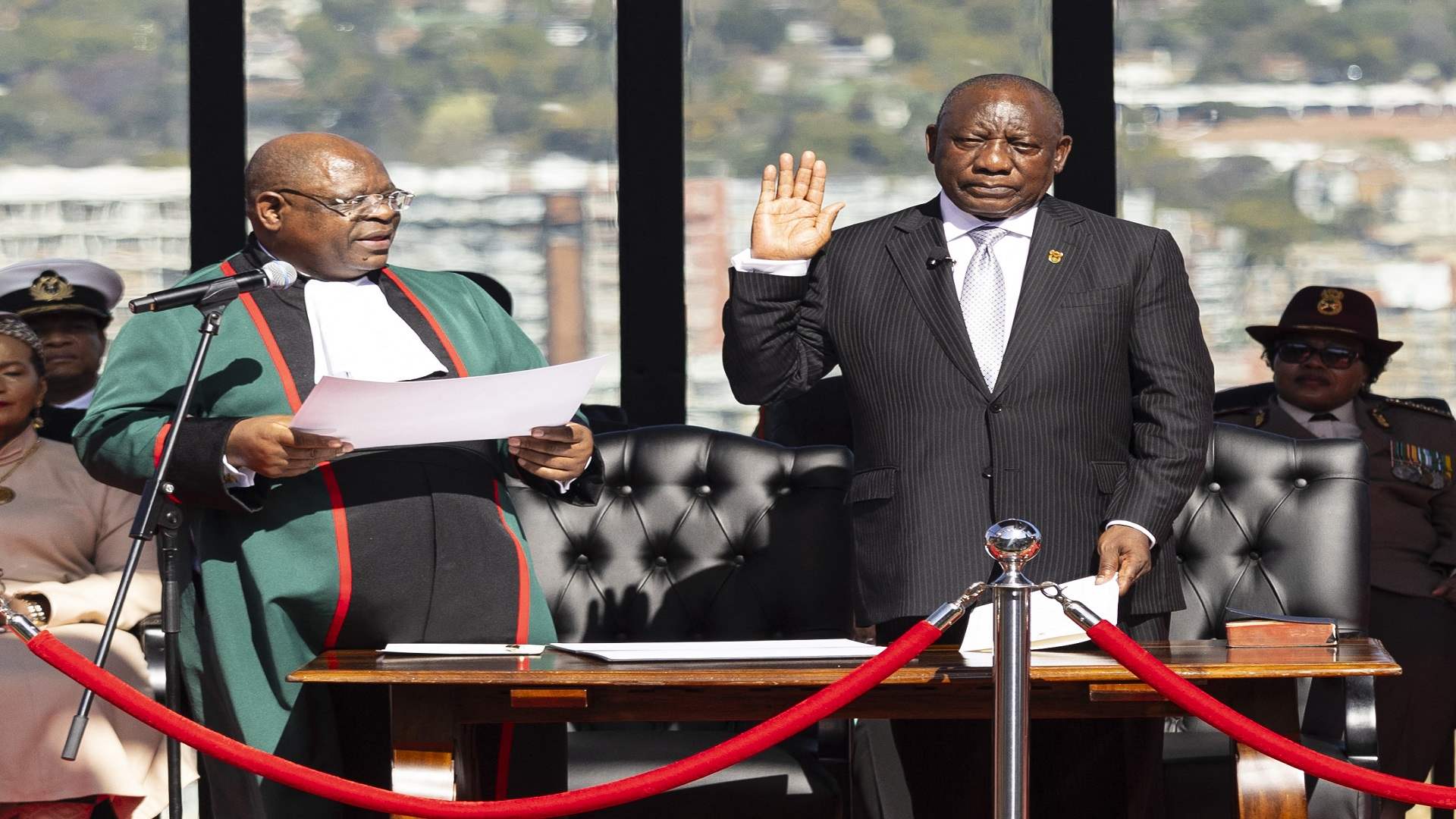 تنصيب سيريل رامابوزا رئيسا لولاية ثانية في جنوب إفريقيا