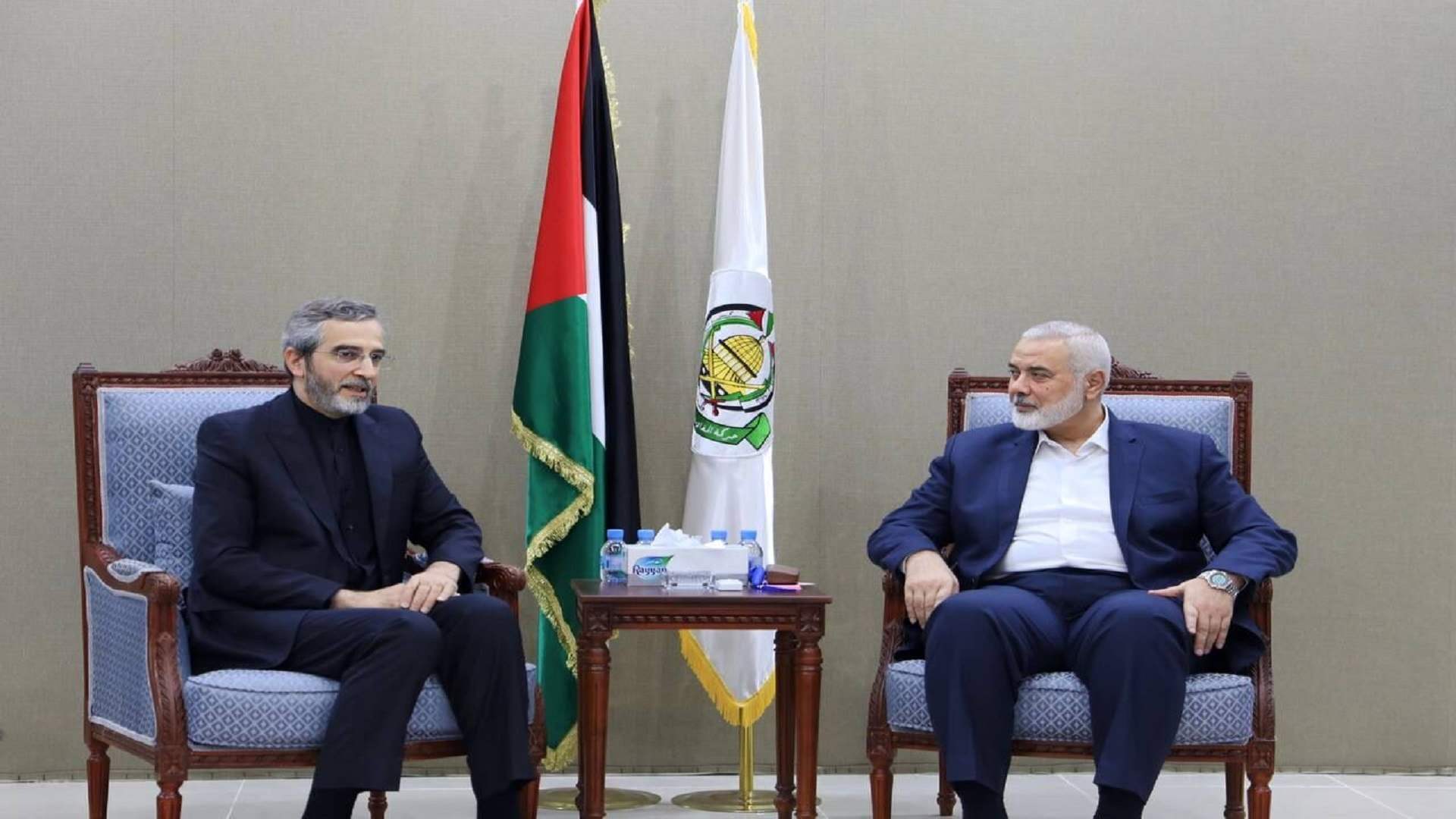 هنية التقى وزير الخارجية الايراني بالانابة: حماس ترحب بأي آلية تلبي كل مطالب الشعب الفلسطيني