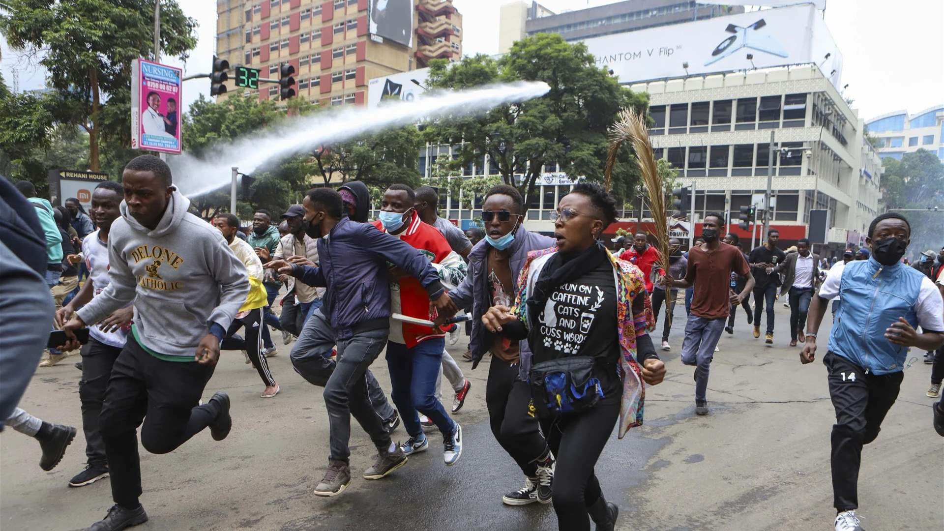 Kenya police fire rubber bullets at youth protesters in Nairobi
