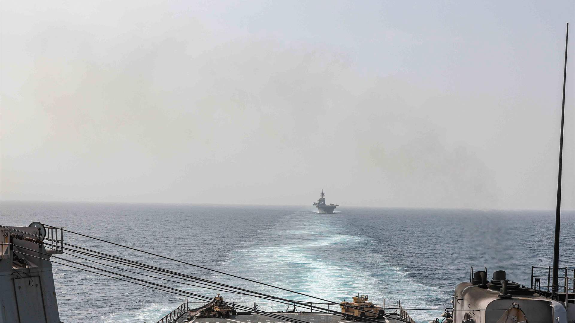 Ship&#39;s captain reports five missiles landed nearby in Red Sea: UKMTO