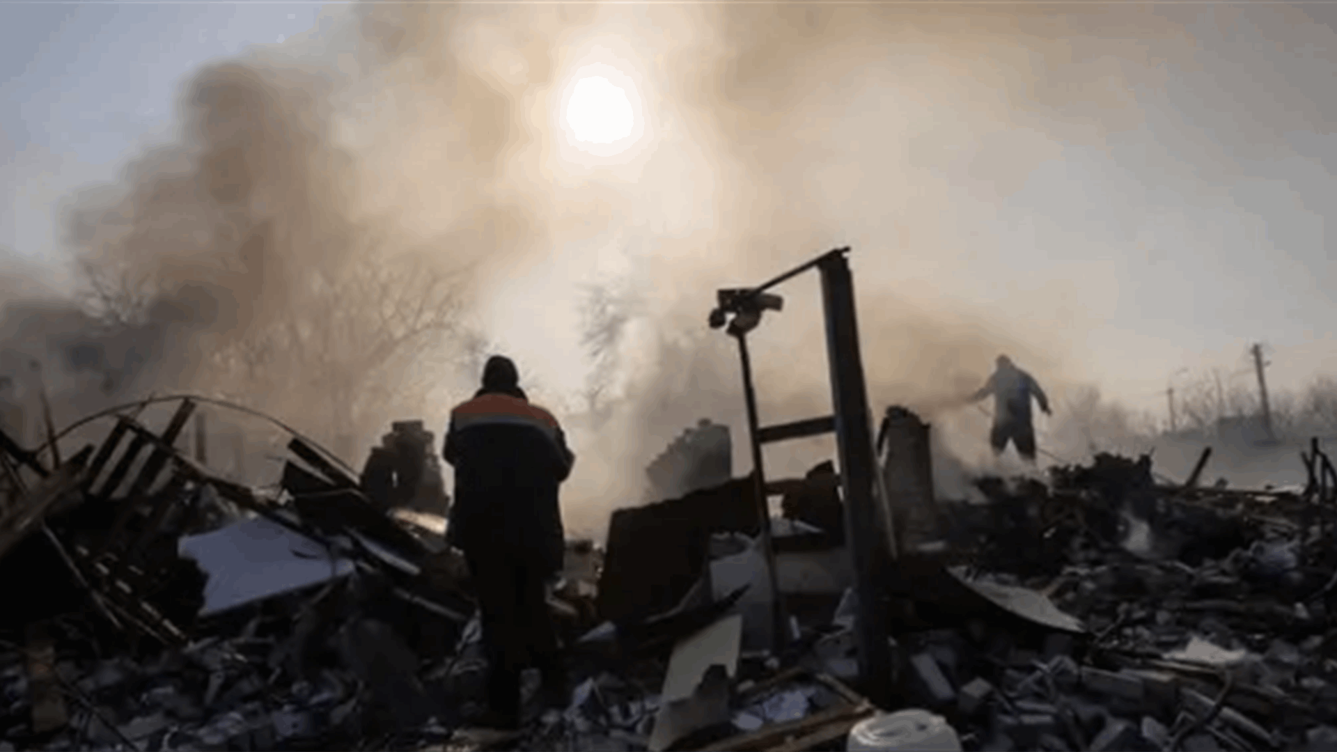 انفجار لغم في خاركيف في أوكرانيا