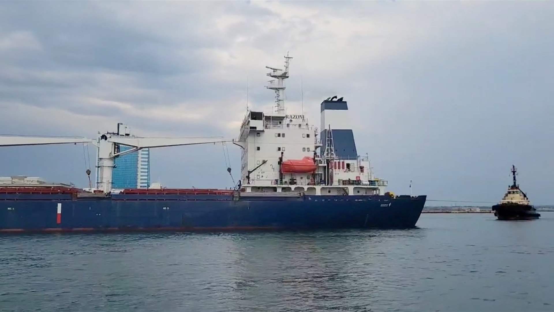 Ukraine says seized cargo ship used for Crimea grain exports