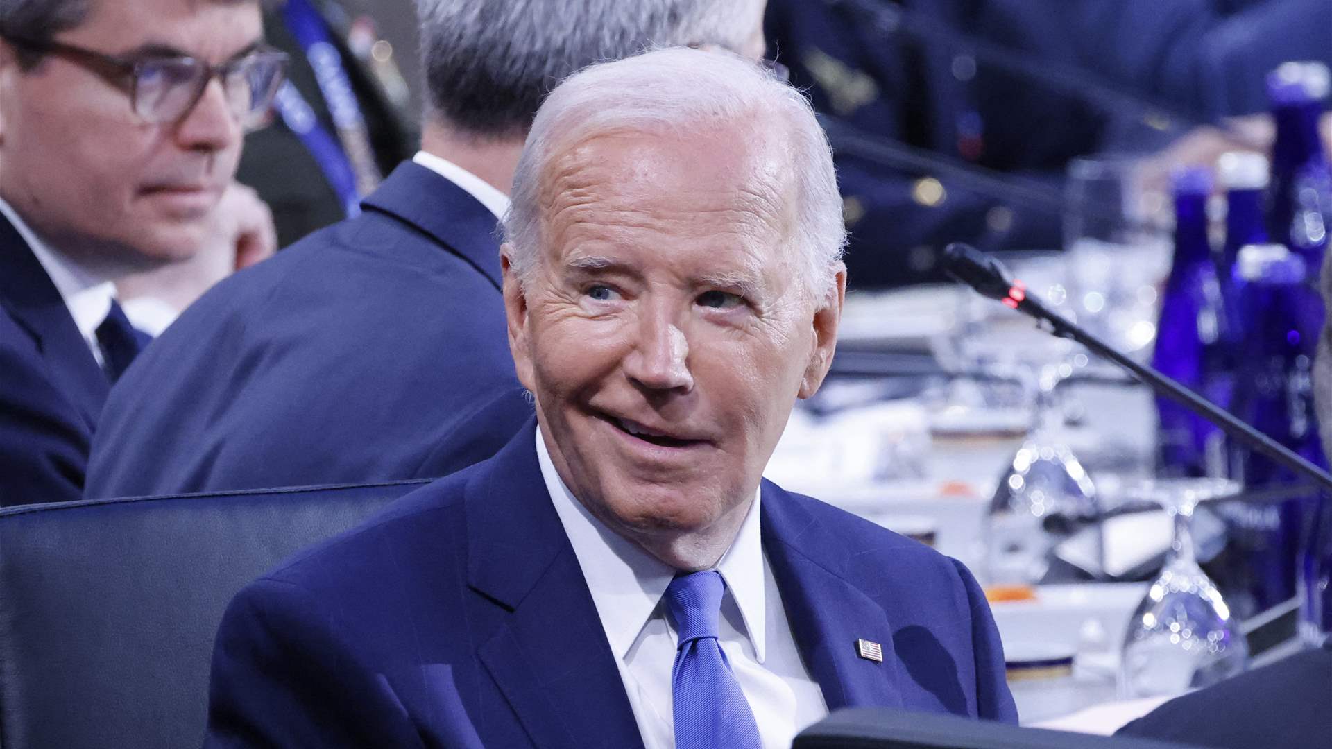 Biden insists he is staying in presidential race, mixes Harris with Trump