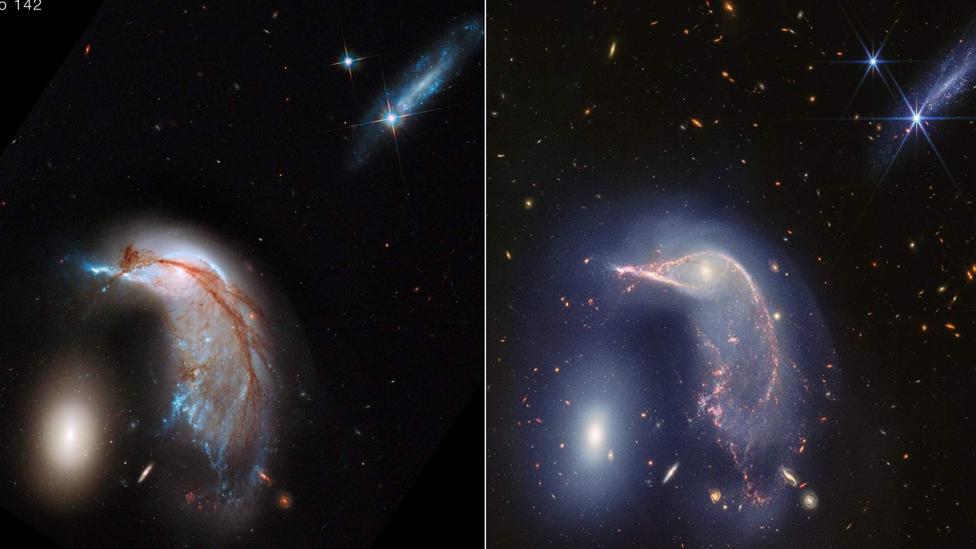 NASA releases Webb telescope images of galactic merger