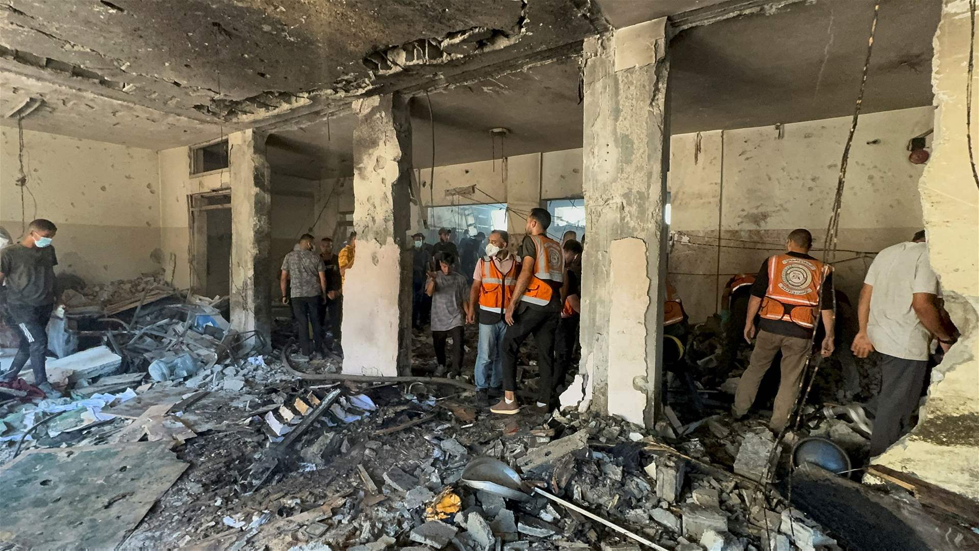 Hamas-run Gaza health ministry says 20 dead in camp strike