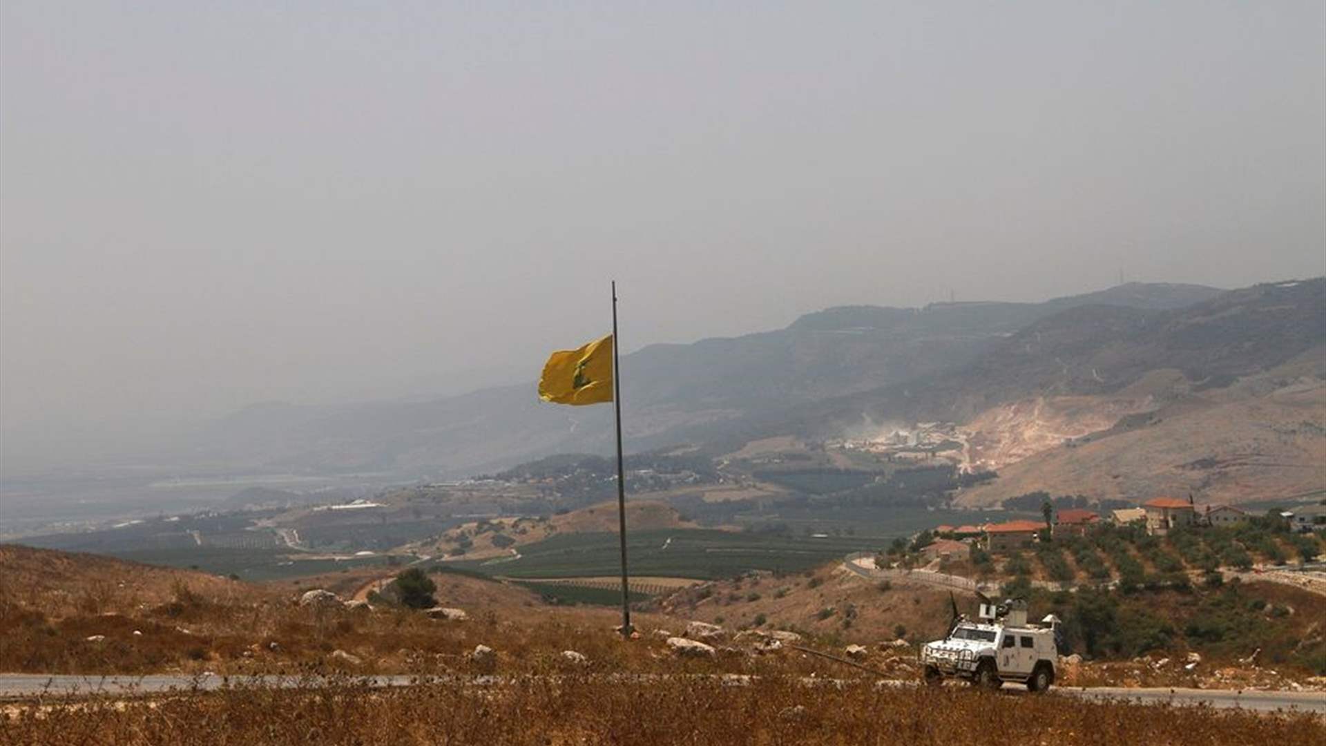 Israeli army strikes Hezbollah infrastructure in Aitaroun, South Lebanon