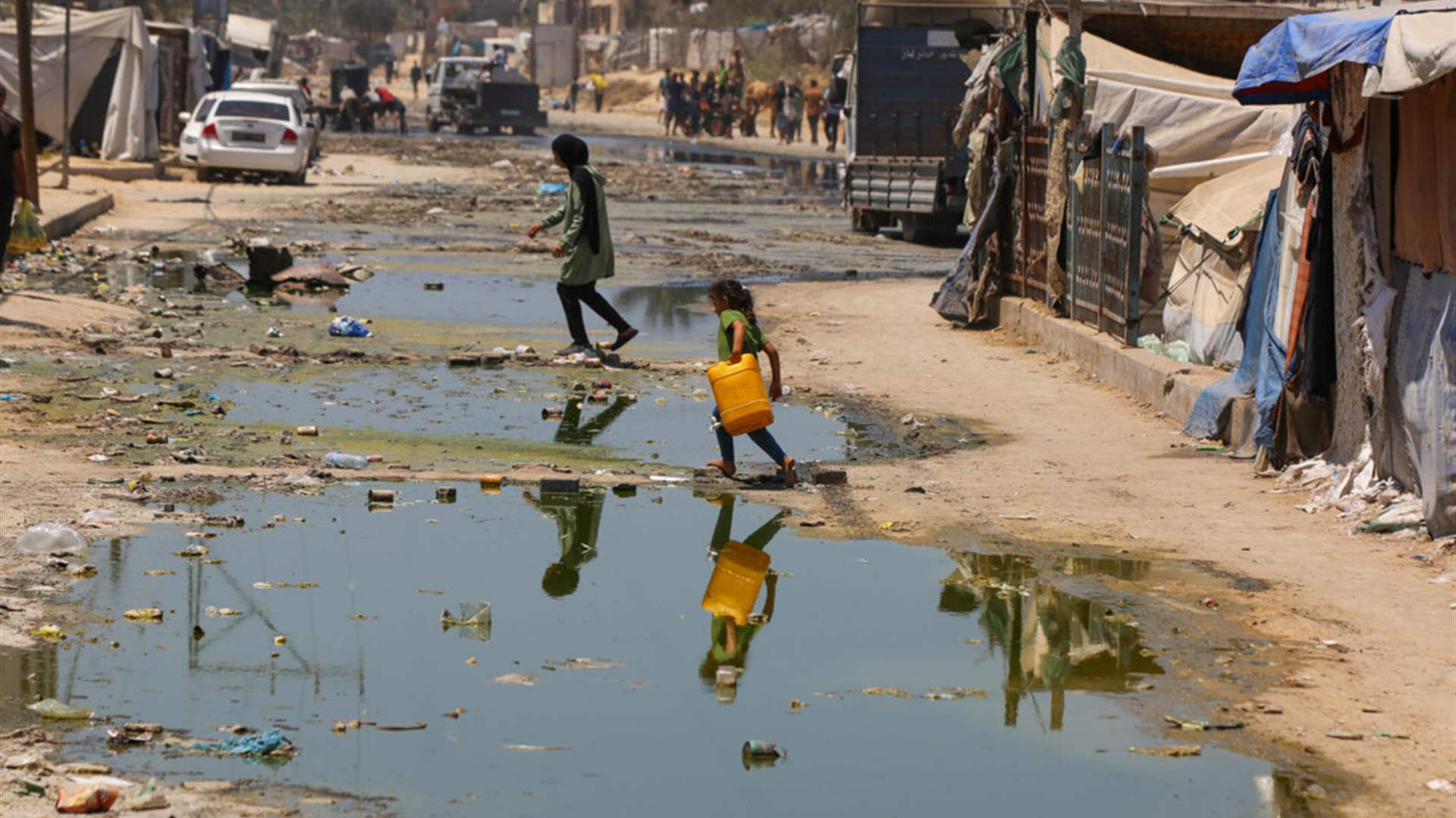 رصد وجود فيروس شلل الأطفال في مياه الصرف الصحي في غزة