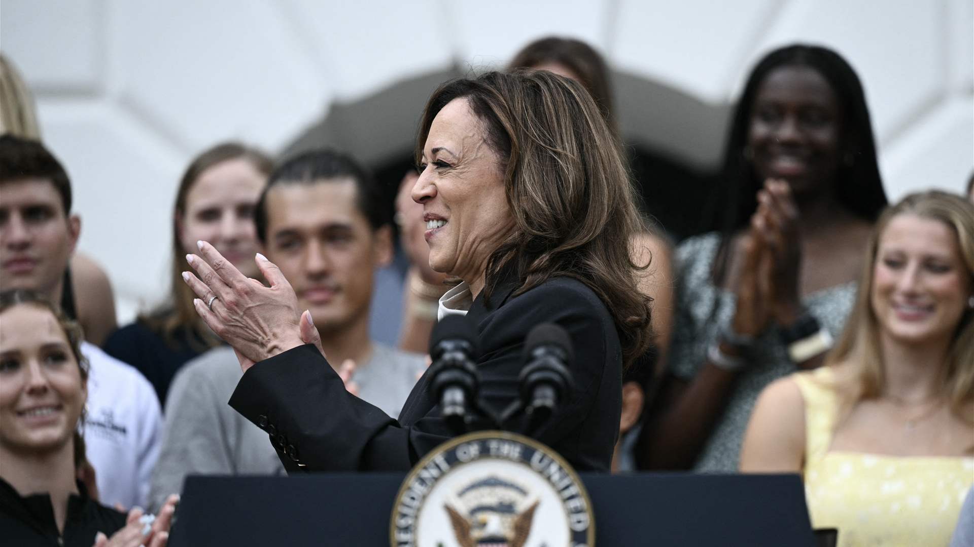 Harris hails Biden&#39;s legacy as &#39;unmatched in modern history&#39;