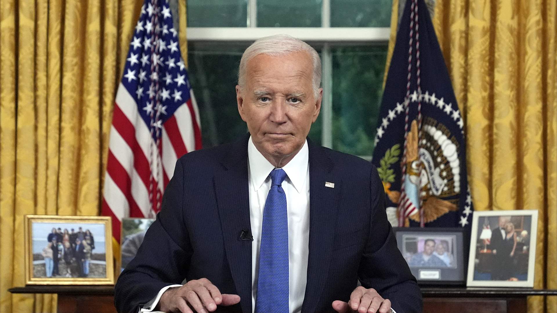 Biden says time to pass torch to &#39;younger voices&#39; in Oval Office speech 