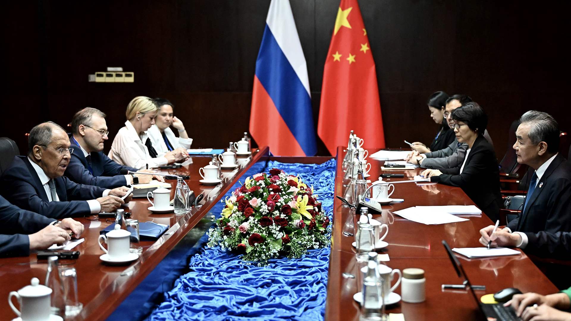 Russia, China begin talks at ASEAN meeting