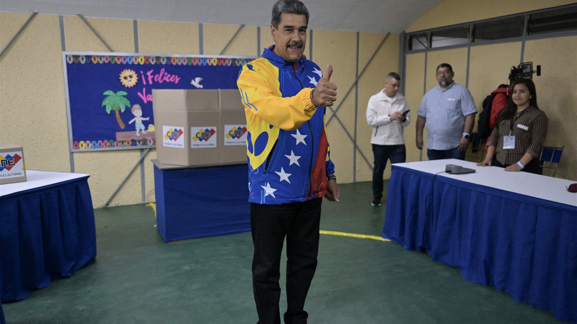 مادورو يعلن أنه &quot;سيضمن احترام&quot; نتائج الانتخابات الرئاسية في فنزويلا