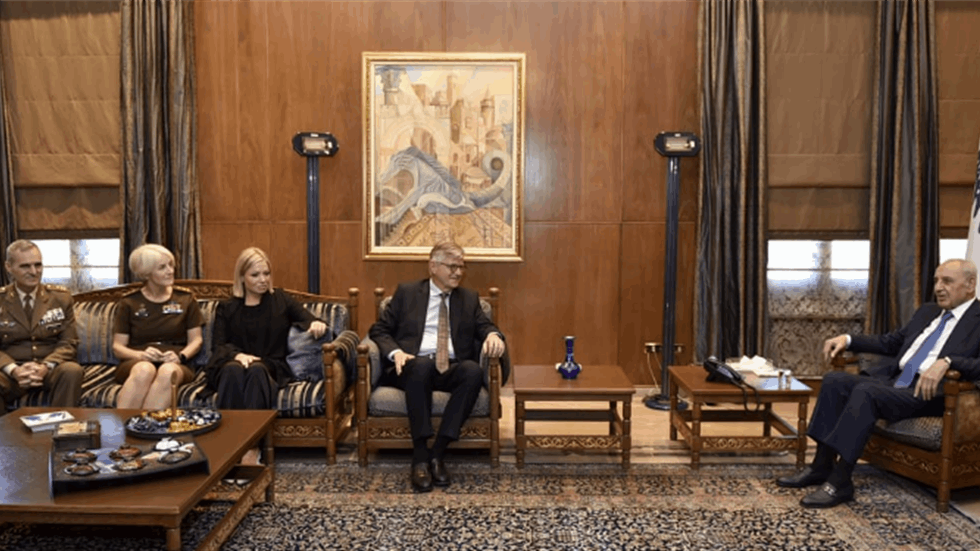 UN delegation and Berri address political and security concerns in Lebanon