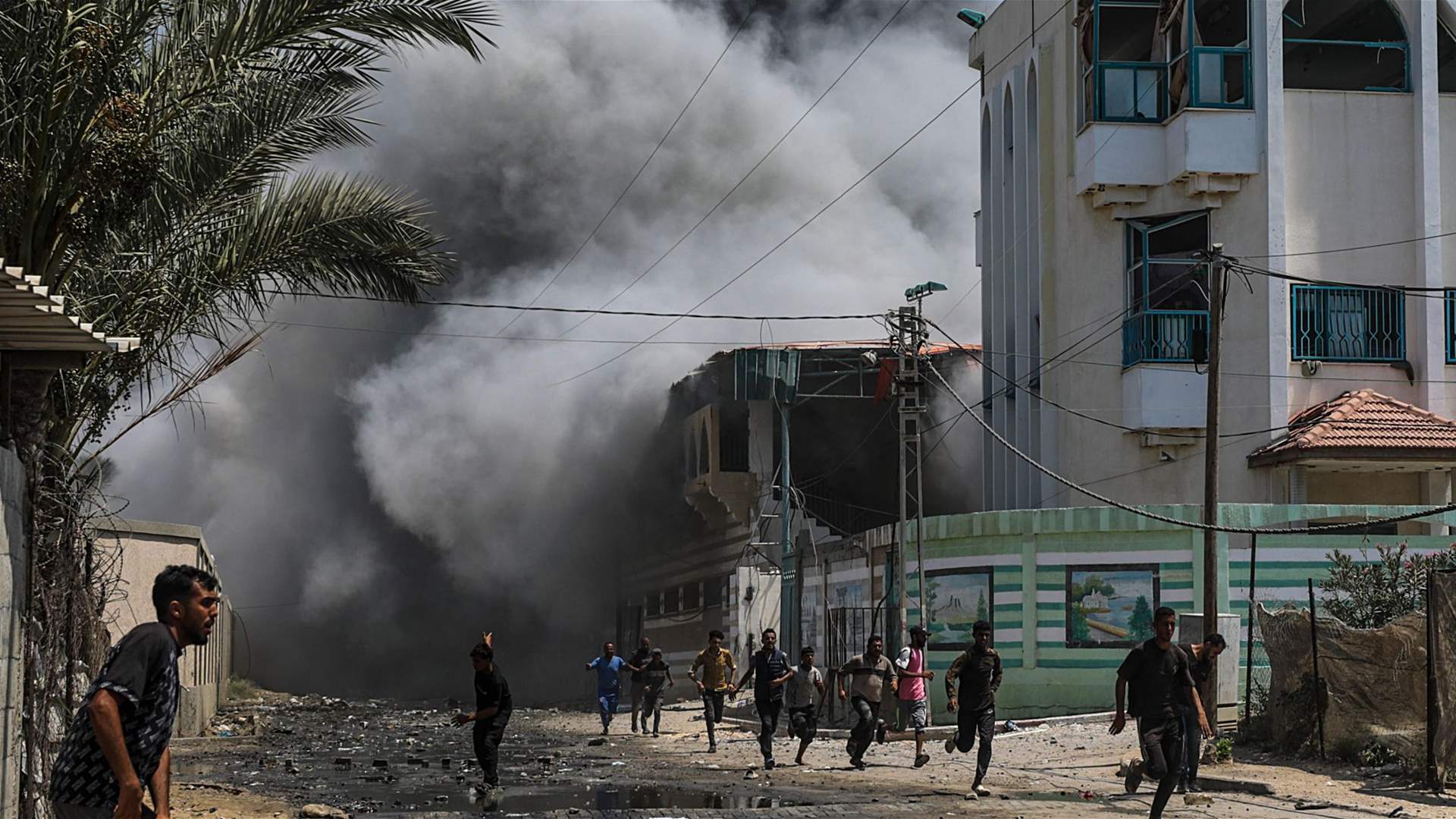 Gaza civil defense says Israel strike kills 10 at school compound