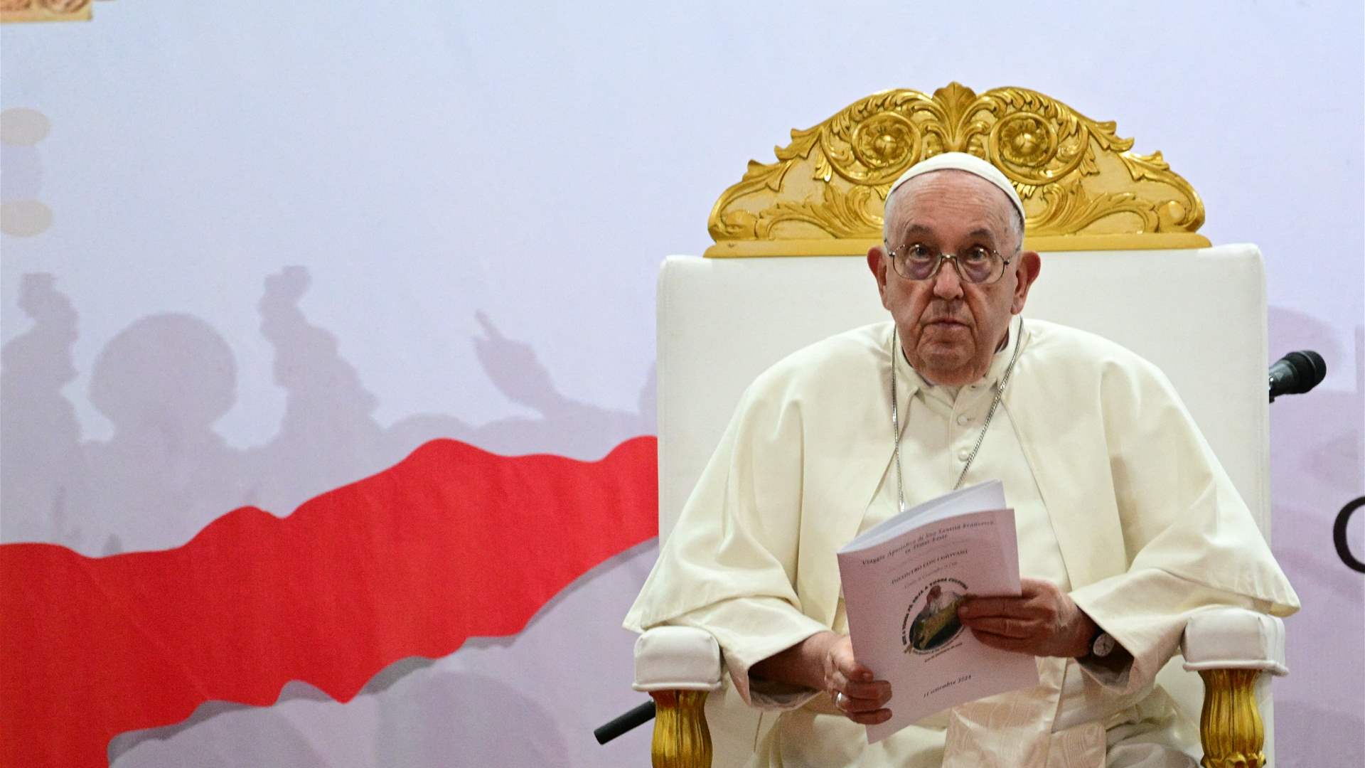 Pope lands in Singapore, final stop on Asia-Pacific tour