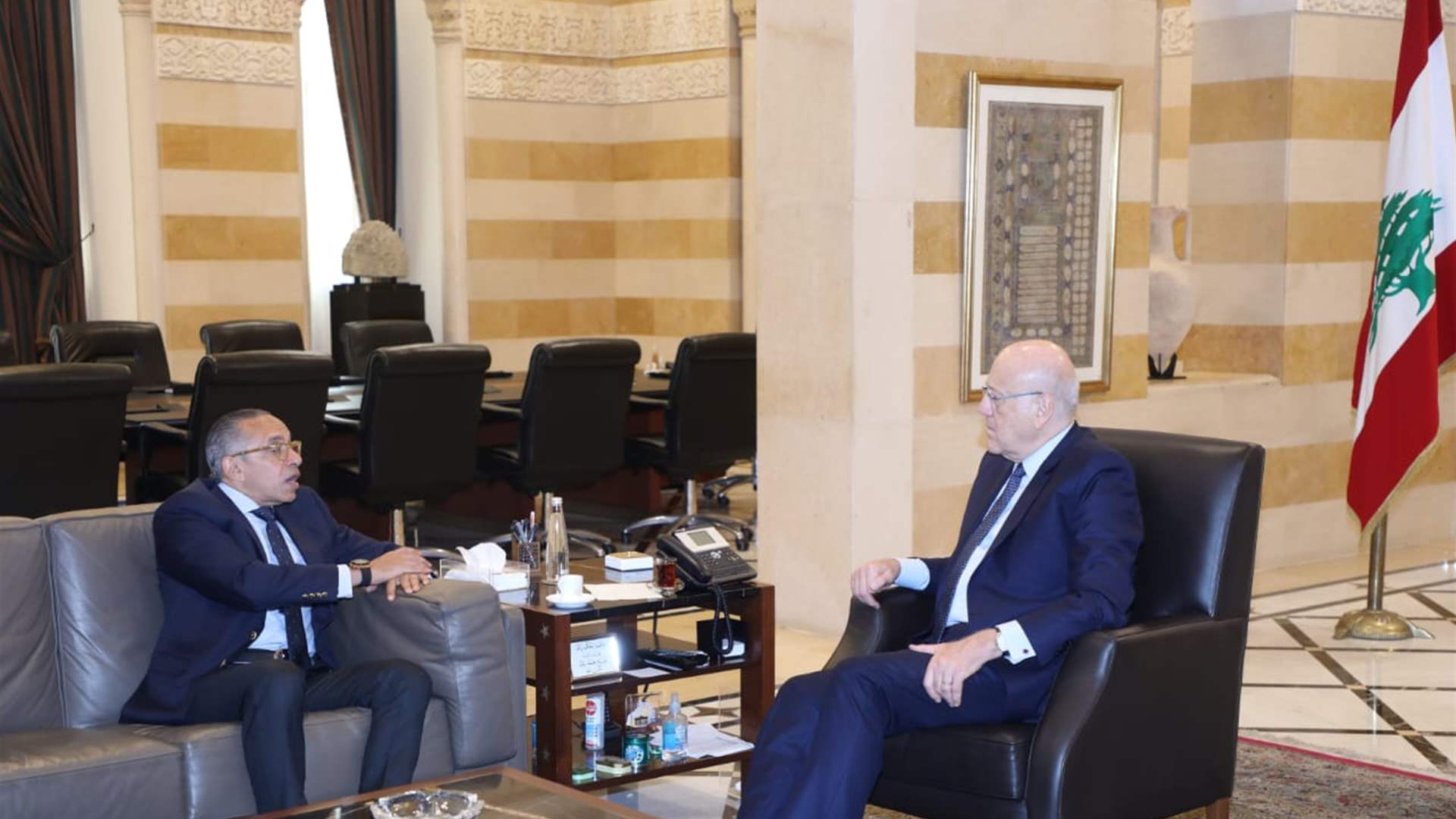 Egypt&#39;s ambassador pushes for breakthrough in Lebanon’s presidential deadlock during PM Mikati meeting