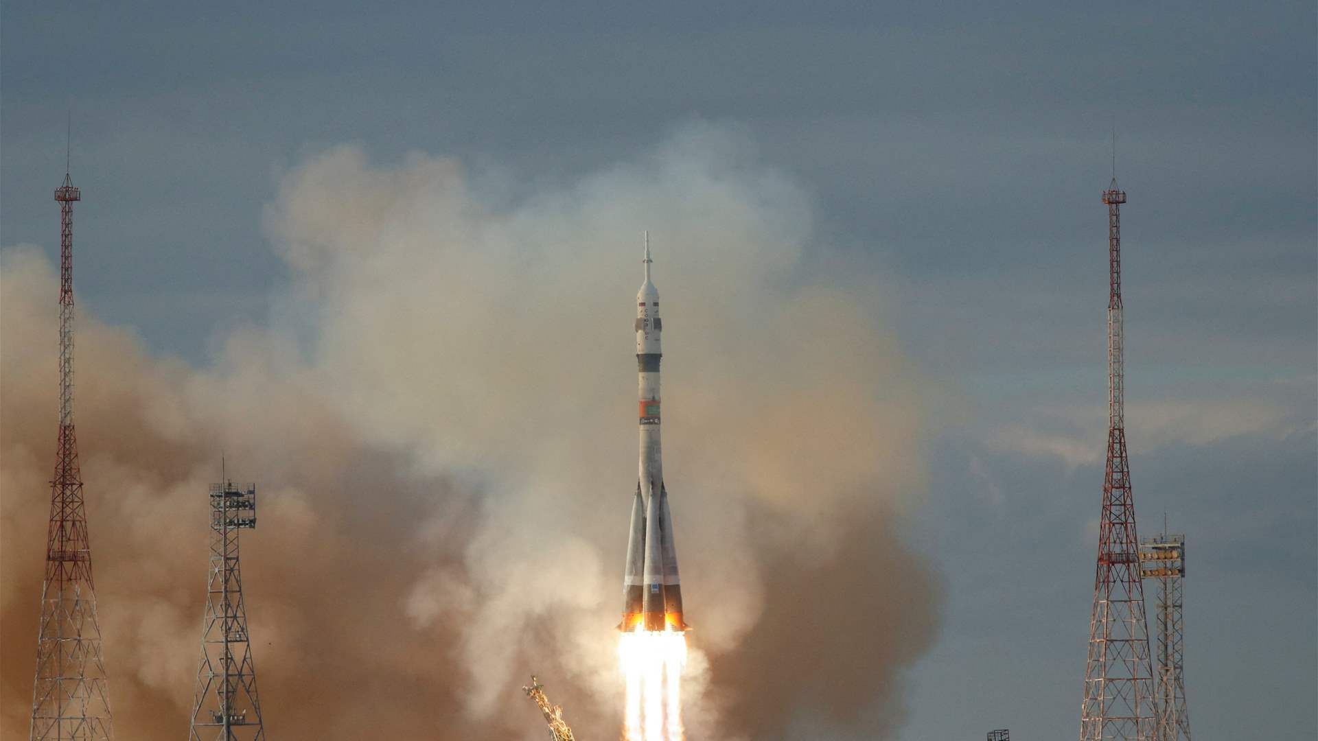 Russian Soyuz spacecraft with two Russians, one American launches to ISS