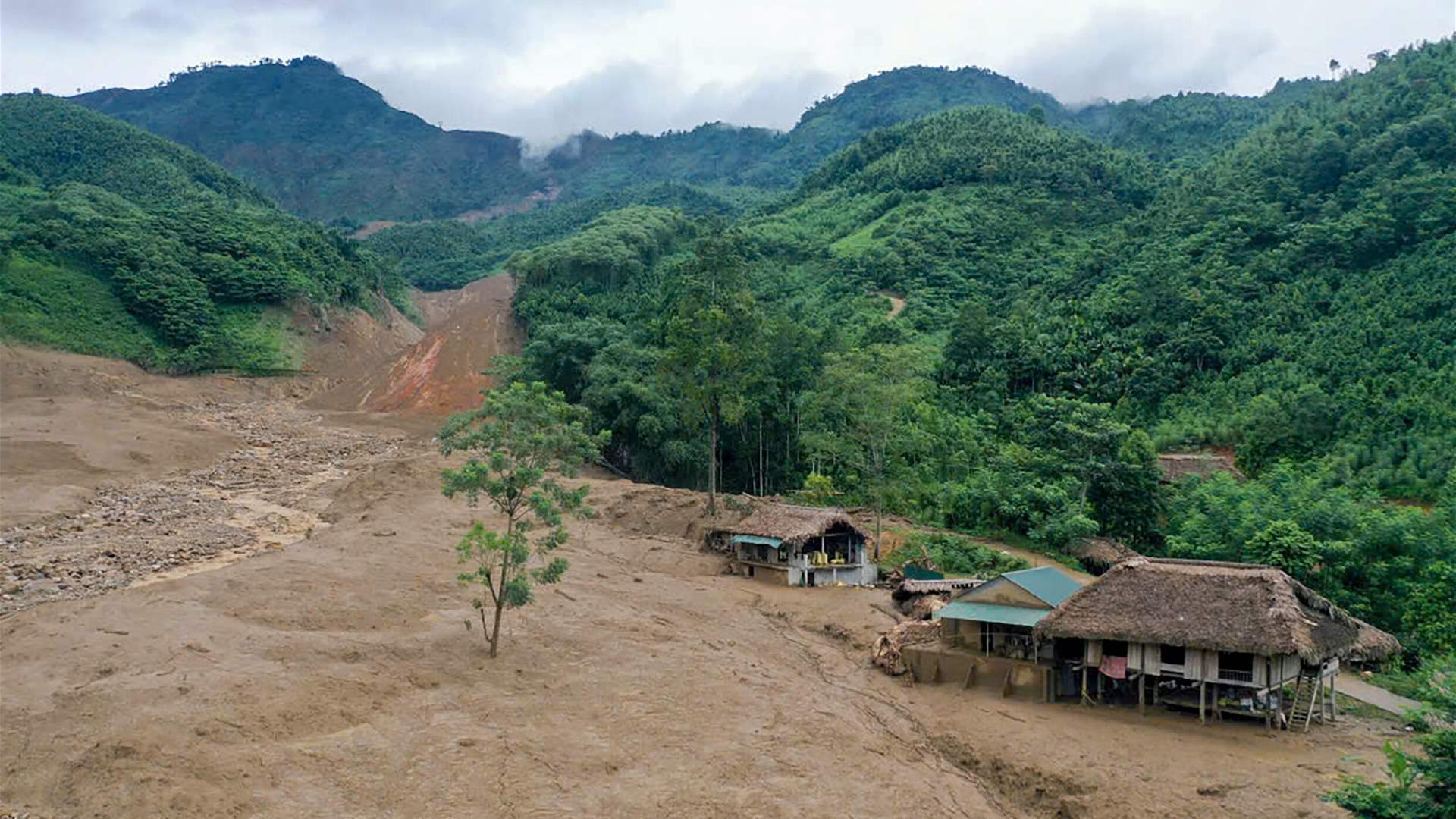 Parts of Hanoi remain flooded as landslides hit northern Vietnam