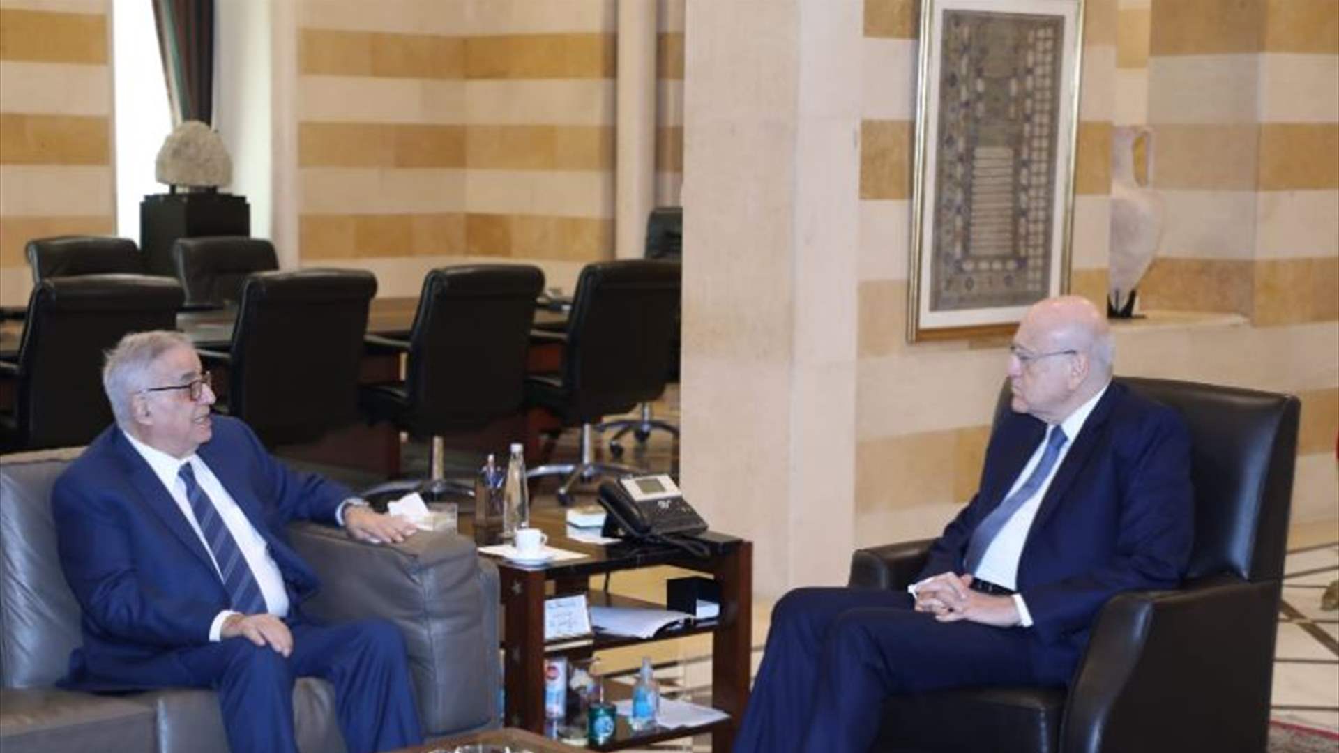 PM Mikati engages in a series of meetings, receives EU chief 