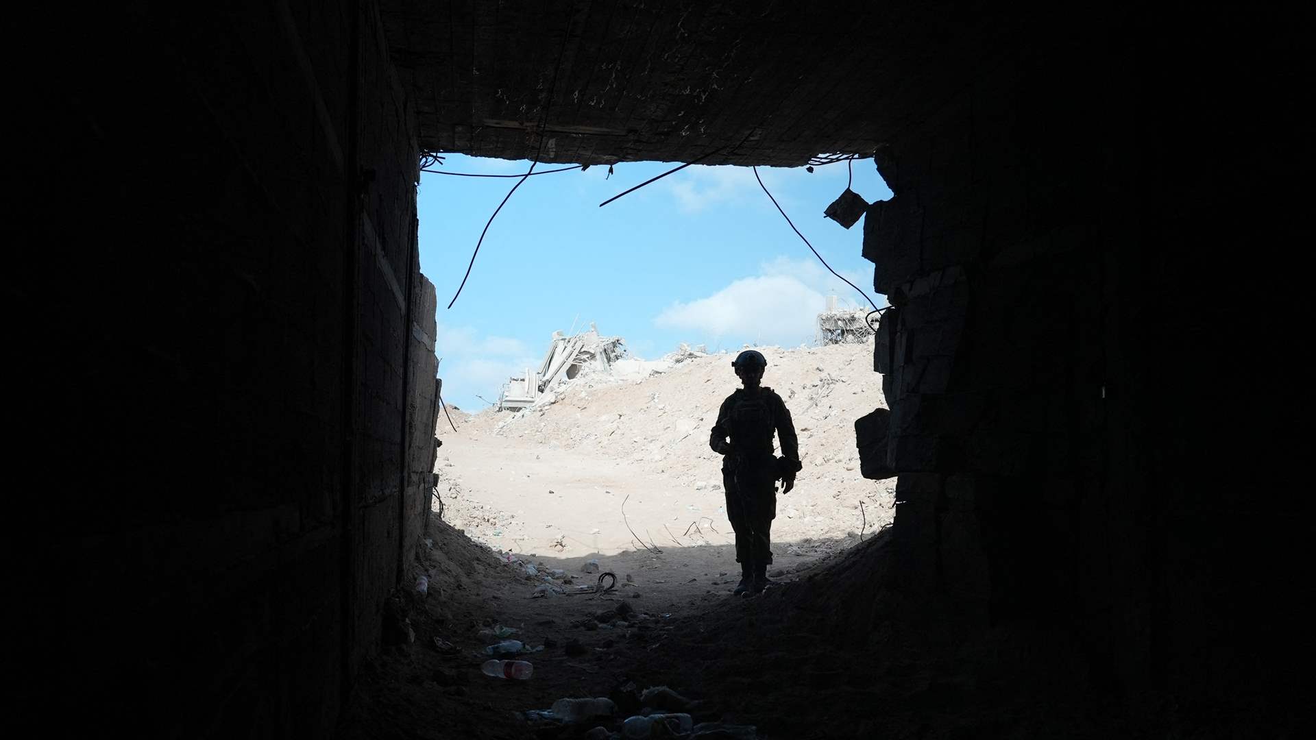 Israeli military shows reporters tunnels in southern Gaza