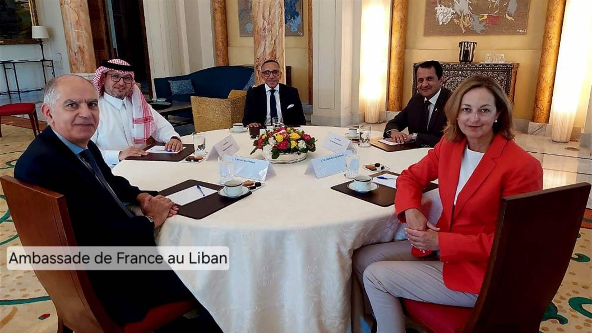 LBCI sources: Ambassadors of Quintet Committee meet at Pine Palace