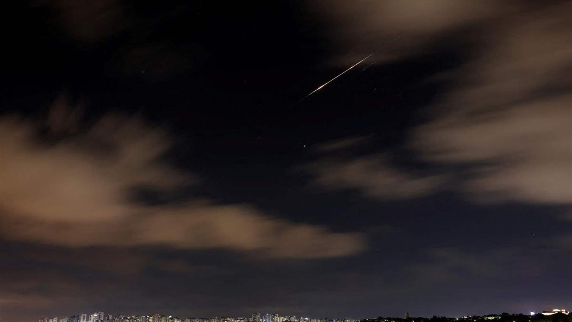 Breaking: Rockets launched from Iran into Israeli territory a short while ago: Israeli army 