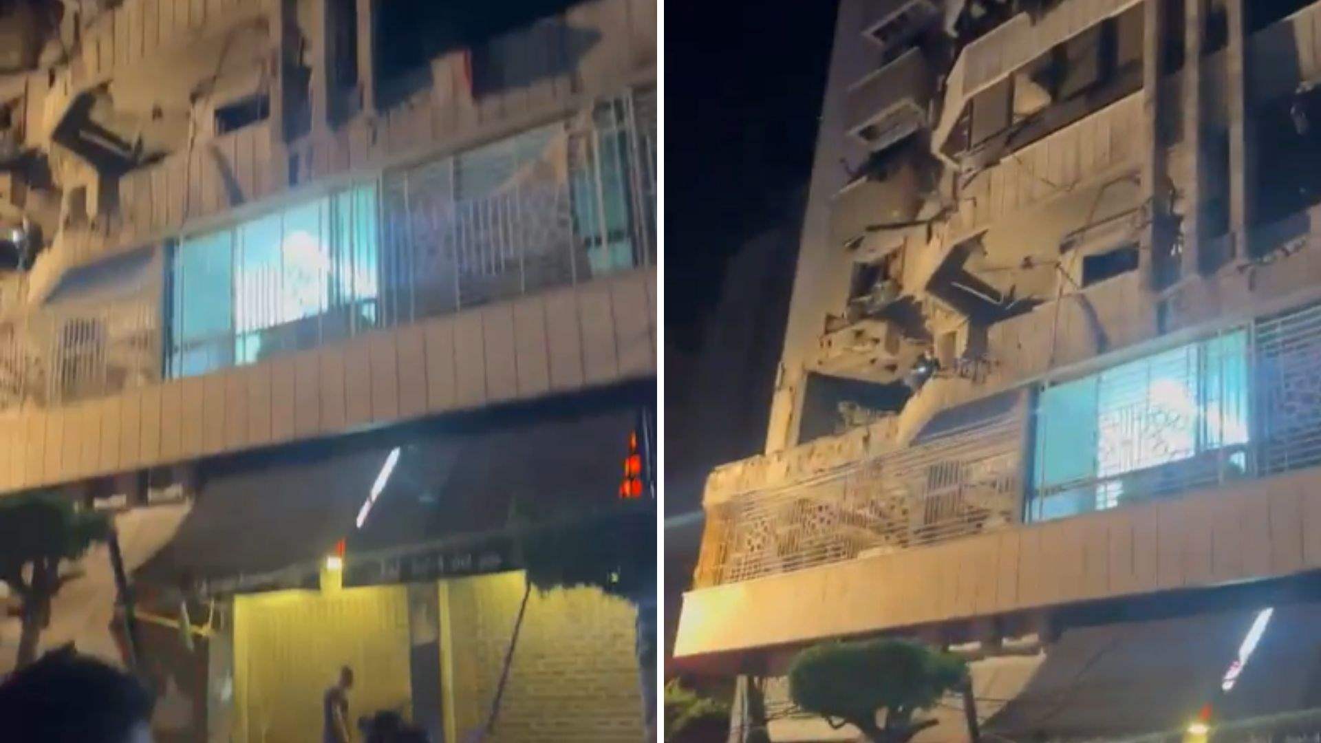 Beirut&#39;s Bachoura area targeted in Israeli strike, building housing Islamic Health Organization reportedly hit (Video) 