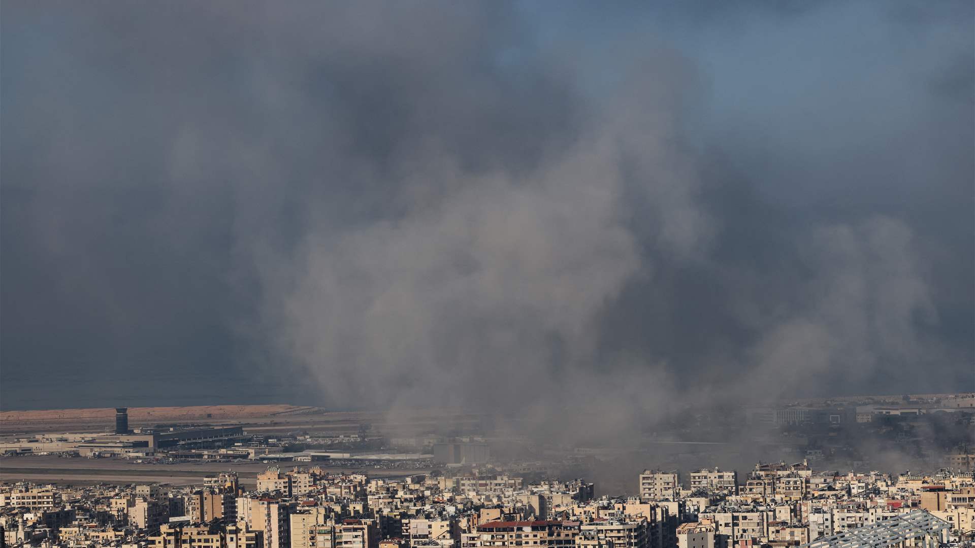 Israeli airstrike hits Beirut&#39;s southern suburbs near Borj El Brajneh and Mrayjeh