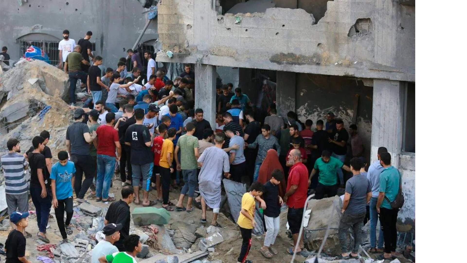 16 killed in Israeli shelling of school sheltering displaced people in Gaza, medics say