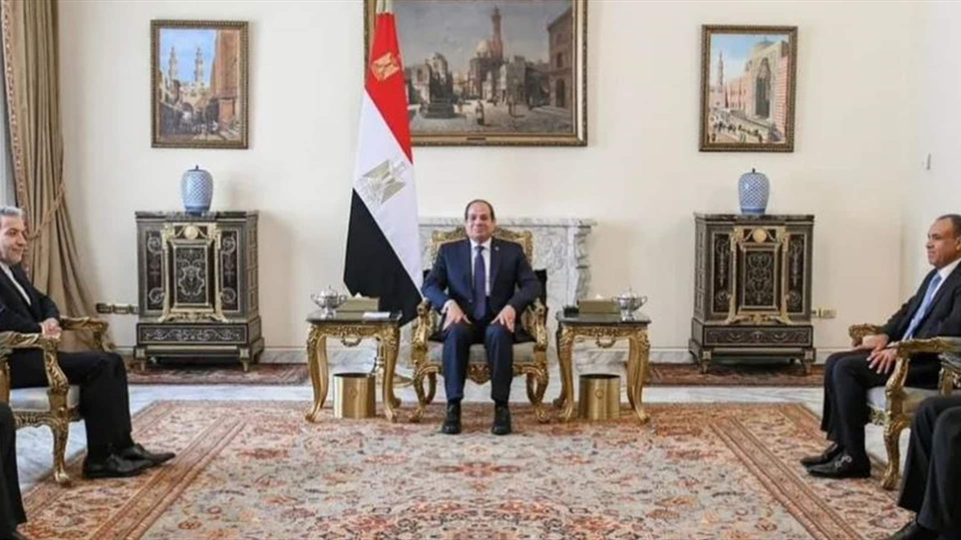 السيسي يلتقي وزير الخارجية الإيراني...&quot;لتكثيف الجهود الدولية الرامية لوقف إطلاق النار في غزة ولبنان&quot;