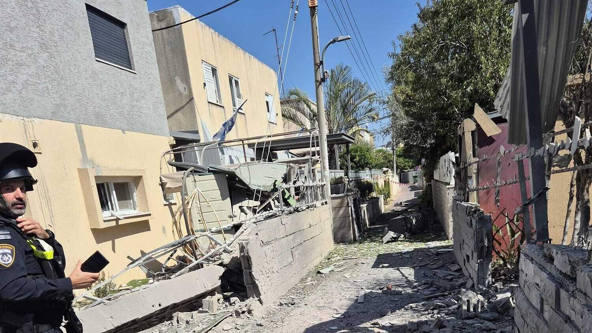 Significant damage to 20 homes and facilities in Ma&#39;agan Michael kibbutz, Haifa, due to rocket fire from Lebanon, Israeli radio reports