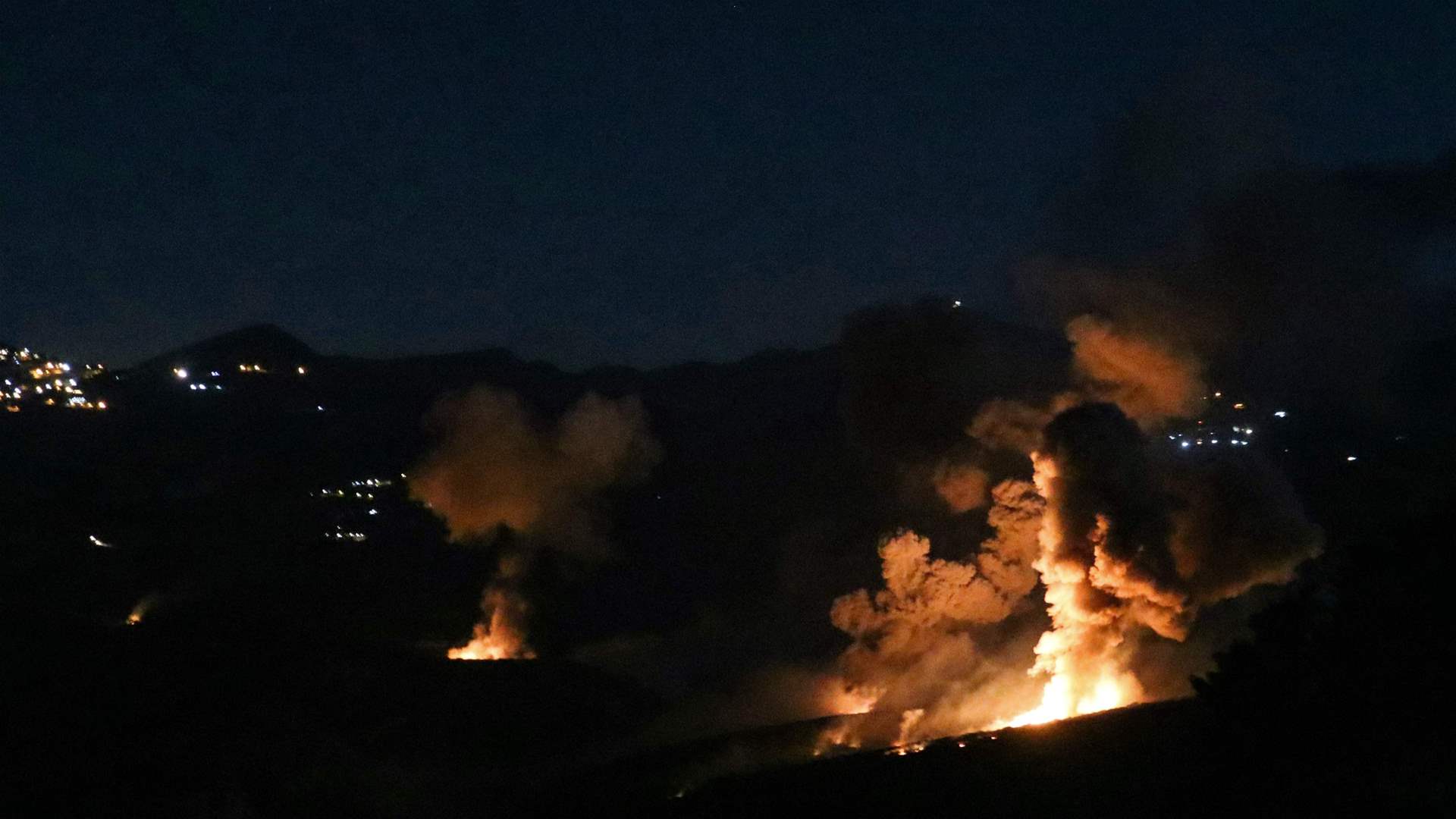 Israeli forces launch intense airstrikes near Baalbek, Lebanon