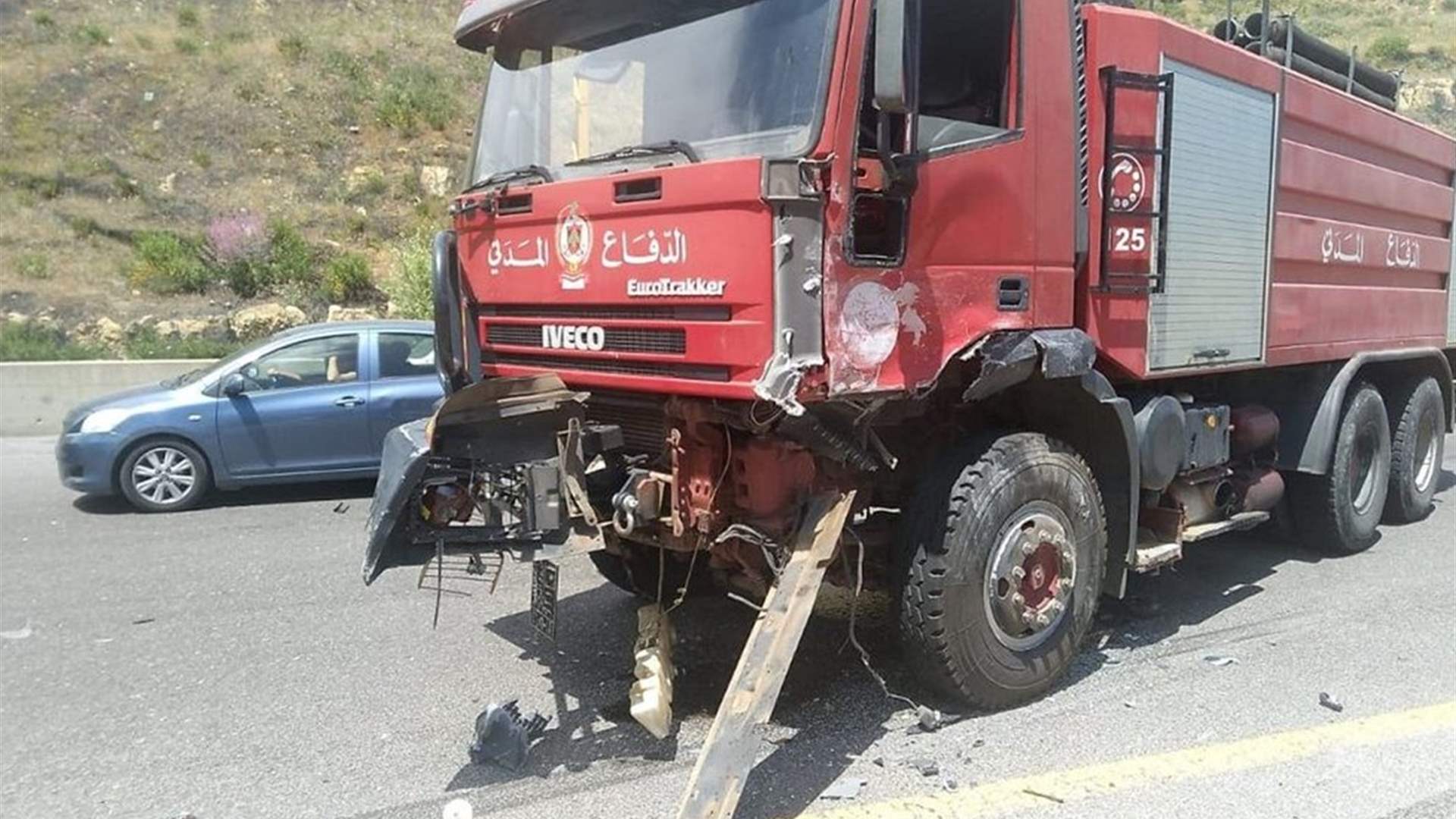 Civil Defense team targeted during firefighting efforts in Borj El Mlouk, South Lebanon