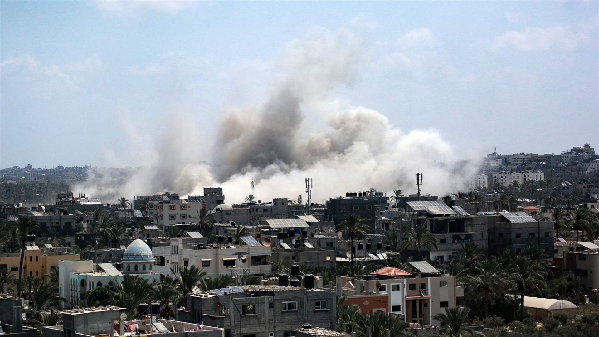 At least seven Palestinians killed in Israeli airstrike on Khan Yunis in Gaza, officials say 