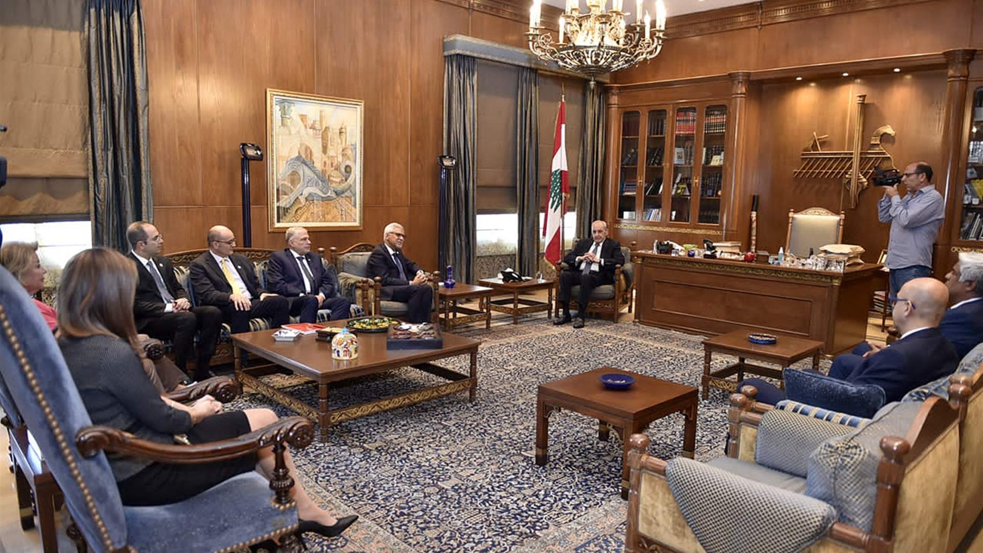 Speaker Berri meets with Secretary-General of IFRC to discuss humanitarian conditions in Lebanon