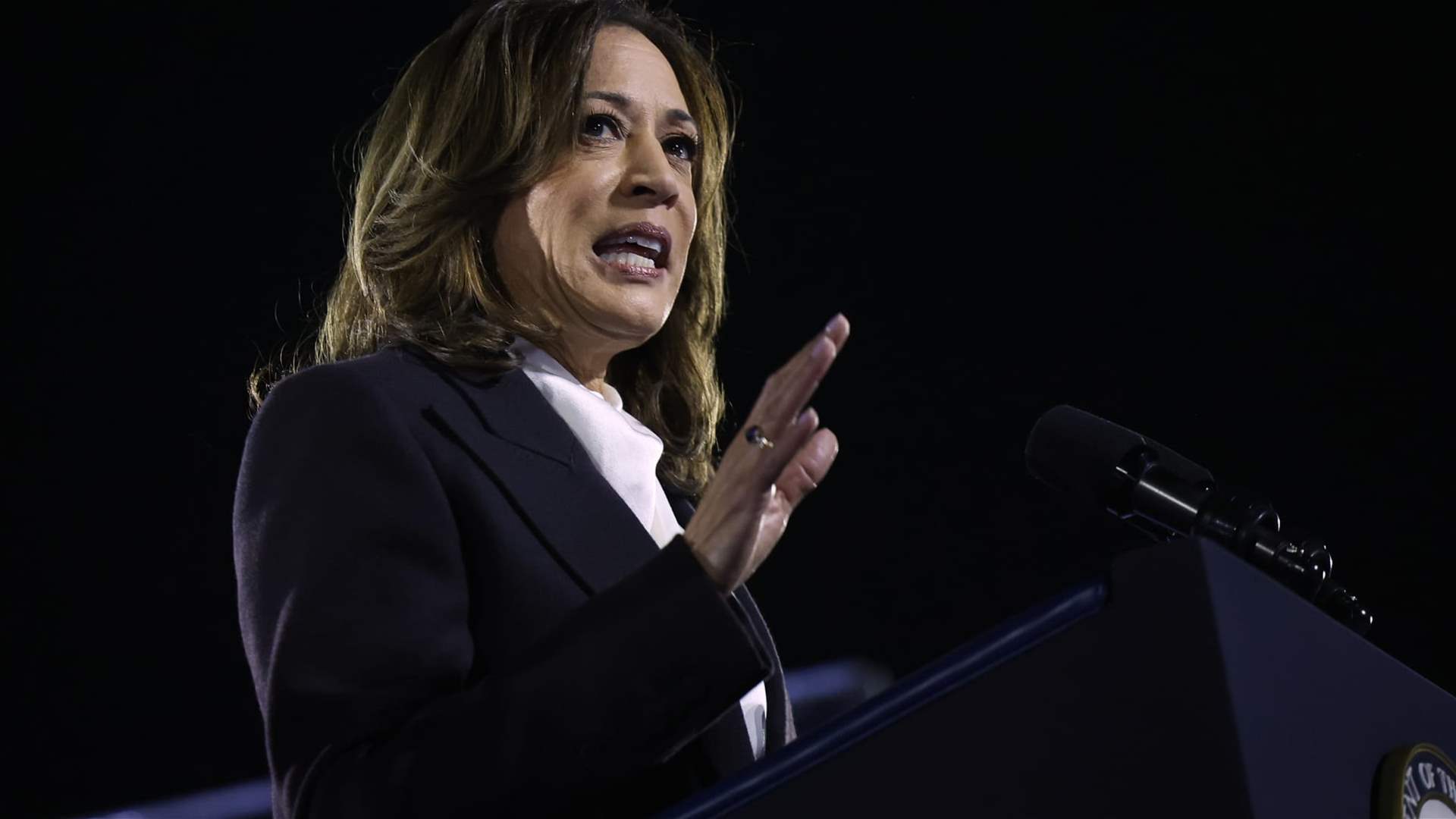 Kamala Harris urges Americans to &#39;get out and vote&#39;