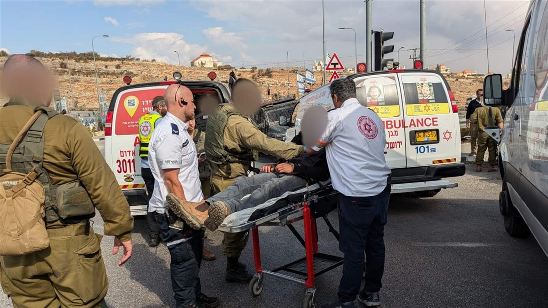 Two Israelis suffer minor injuries in ramming attack north of Ramallah