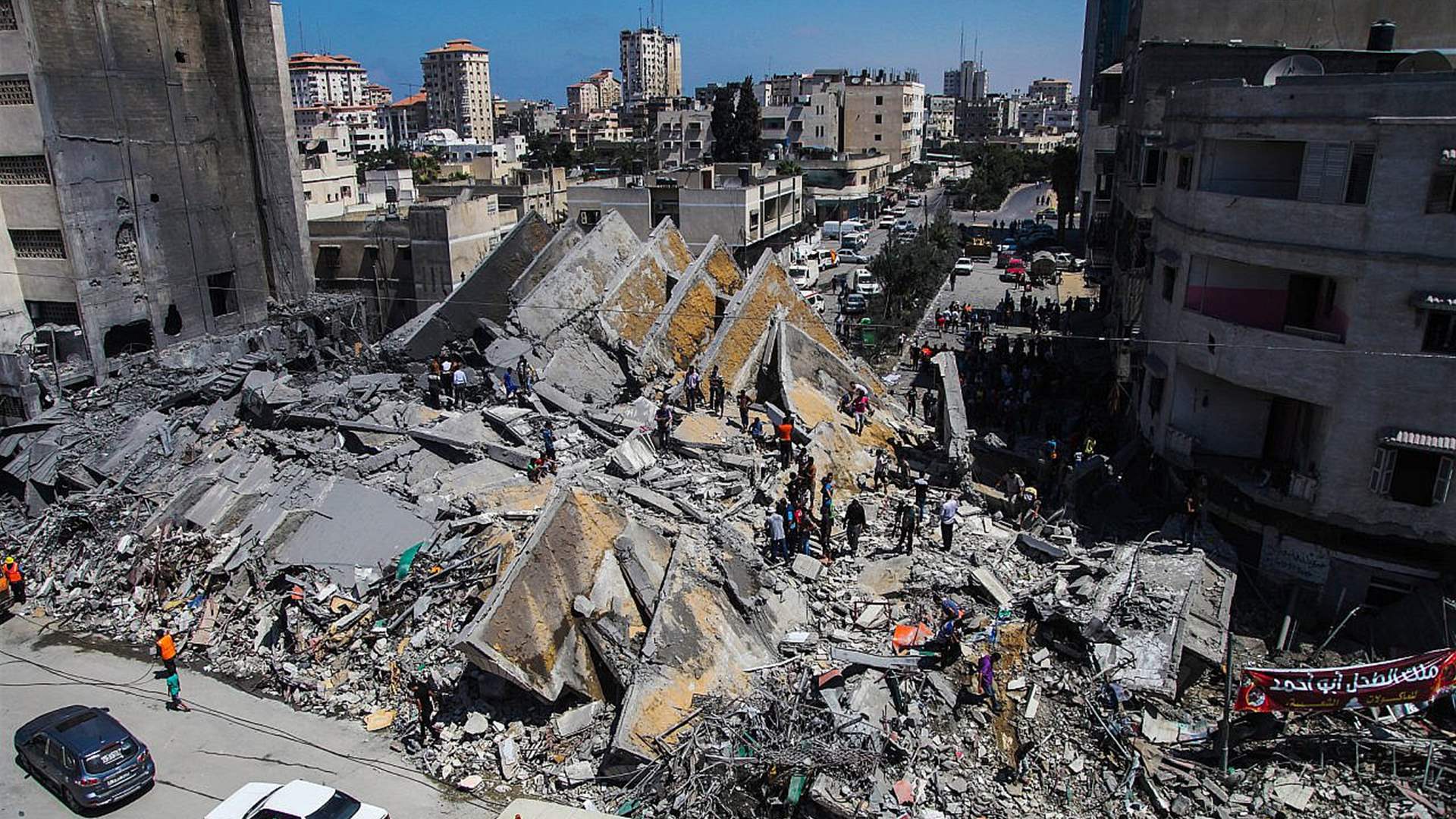 Israeli airstrike on Gaza&#39;s Sheikh Radwan neighborhood kills three and wounds ten