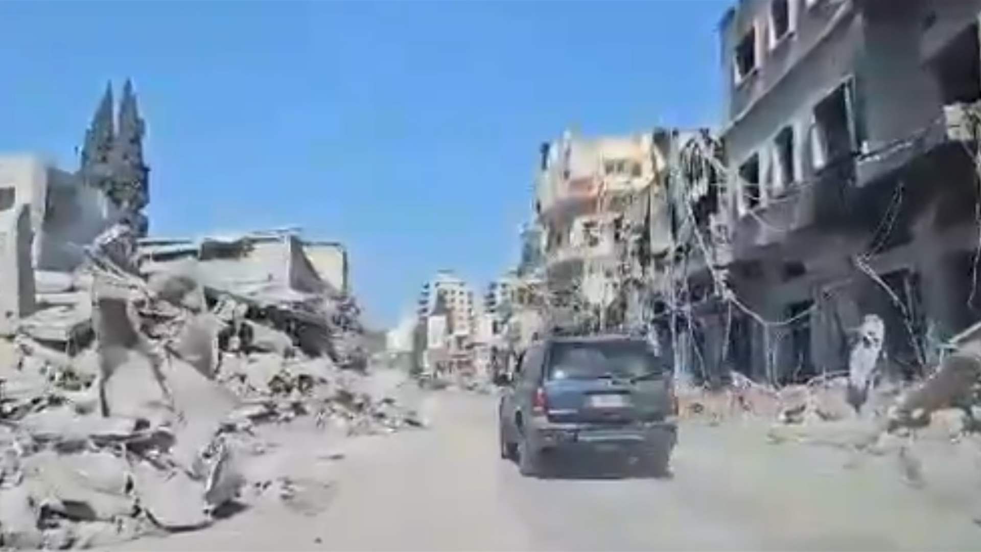 Destruction in South Lebanon&#39;s Nabatieh caused by Israeli attacks (Video)