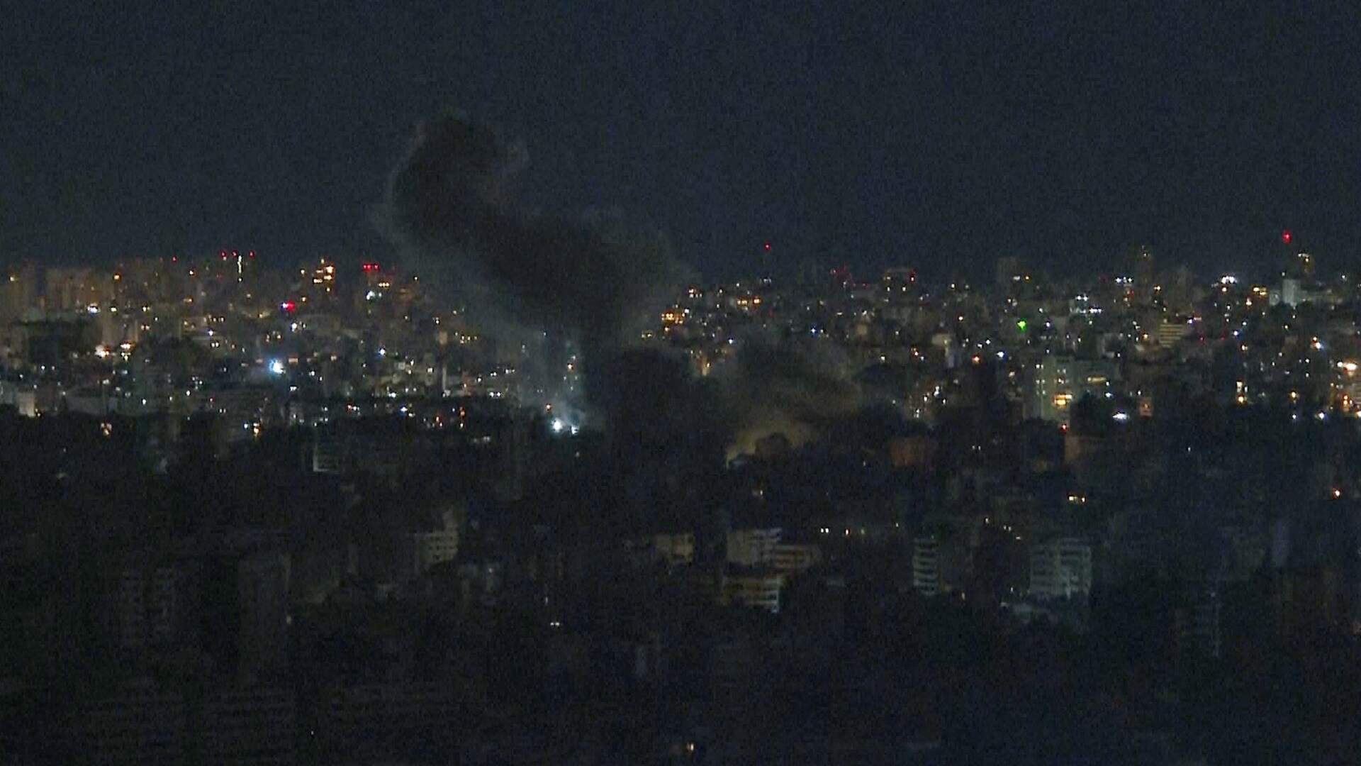 Beirut&#39;s southern suburbs hit by Israeli airstrikes