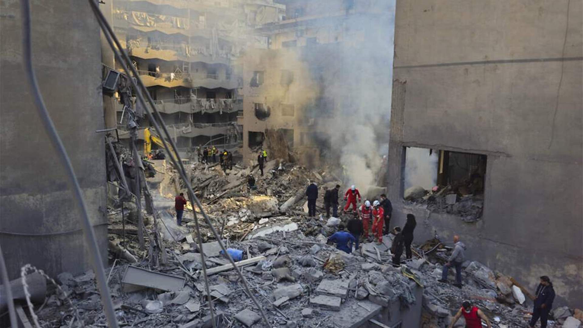 Israeli strike on Beirut&#39;s Basta al-Fawqa kills 15, injures 63 as rescue efforts continue