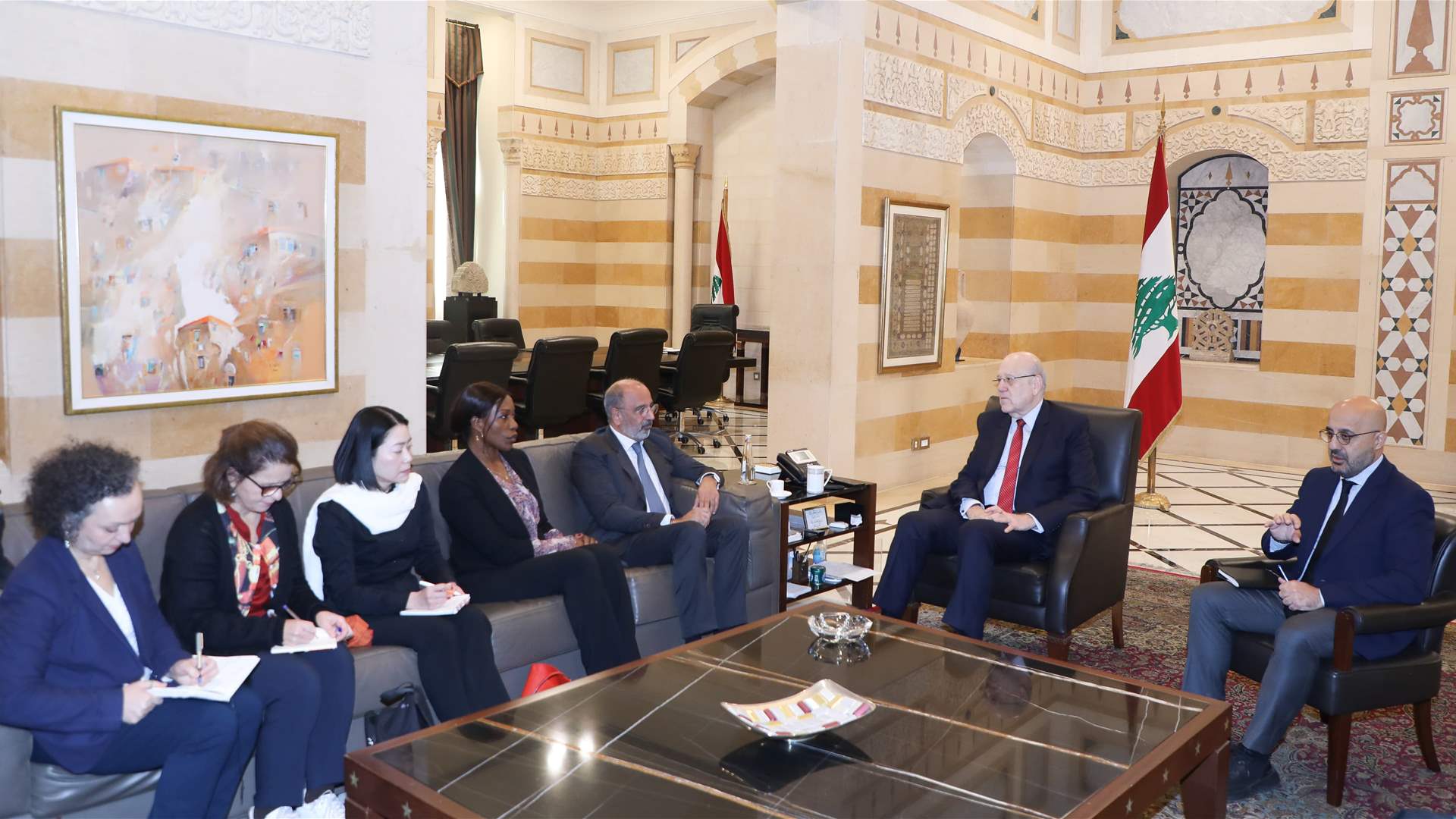 PM Mikati and Nasser Yassin address humanitarian efforts and diplomatic developments post-ceasefire